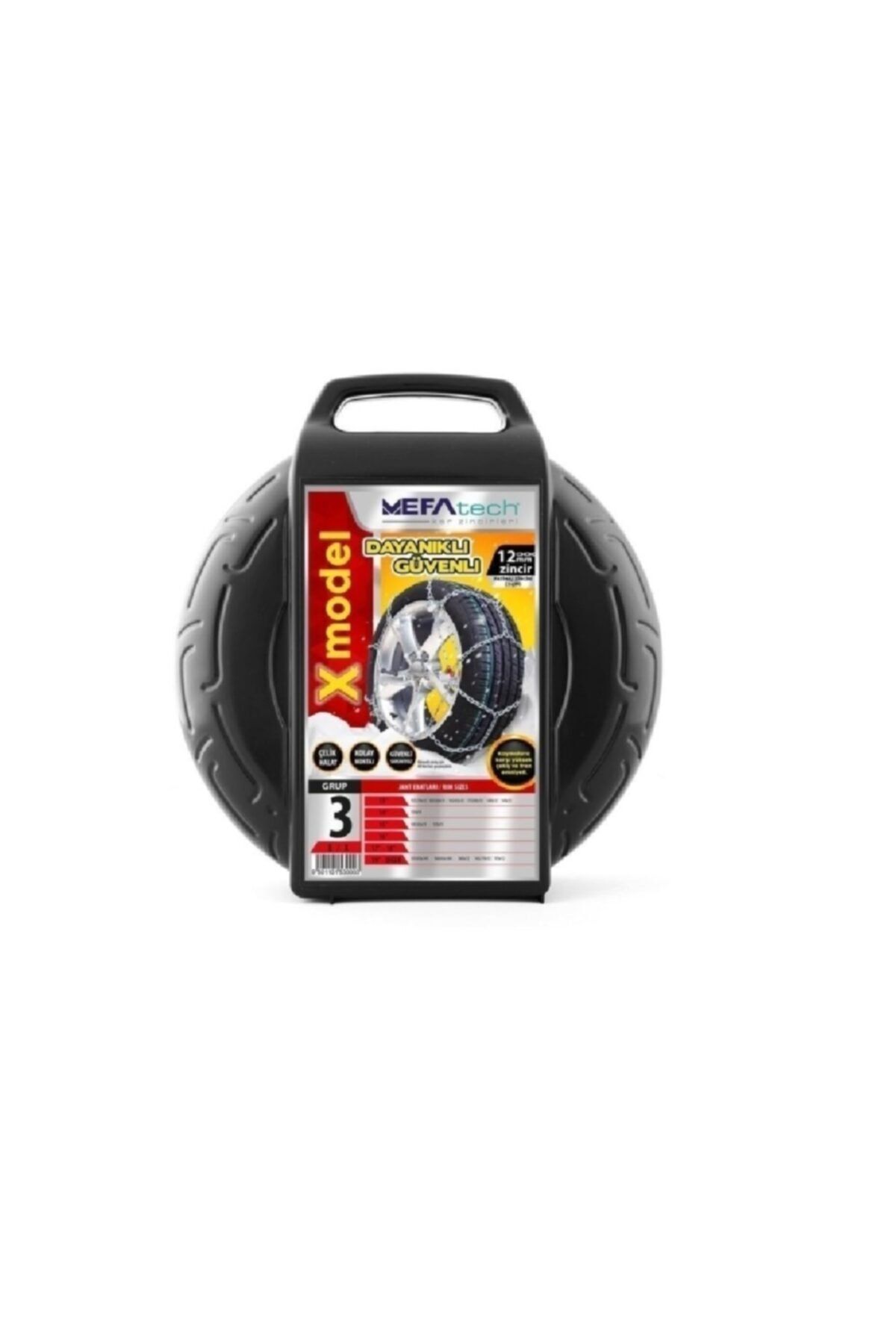MEFATECH Oto Kar Zinciri X Tipi 155/80 R13