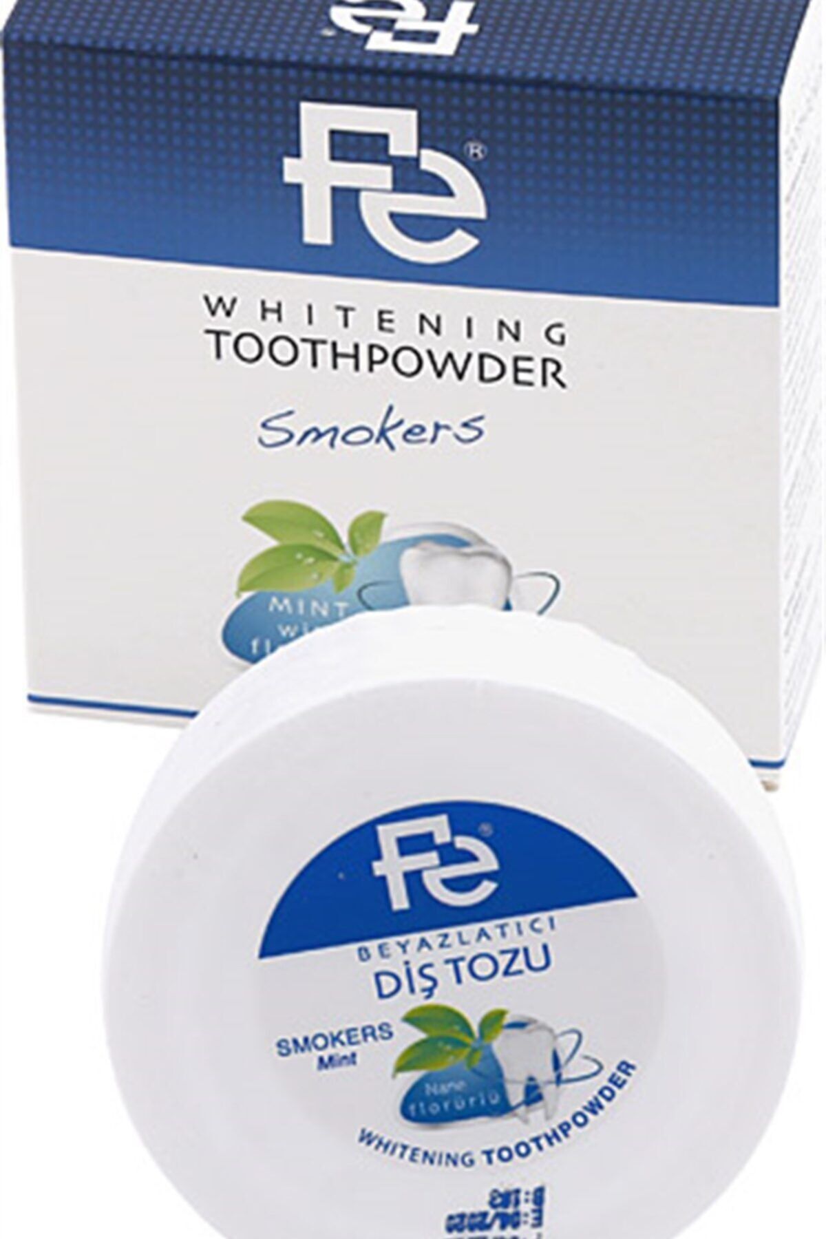 Fe Diş Tozu Nane Sigara Içenler Için Beyazlatıcı Diş Tozu 50ml