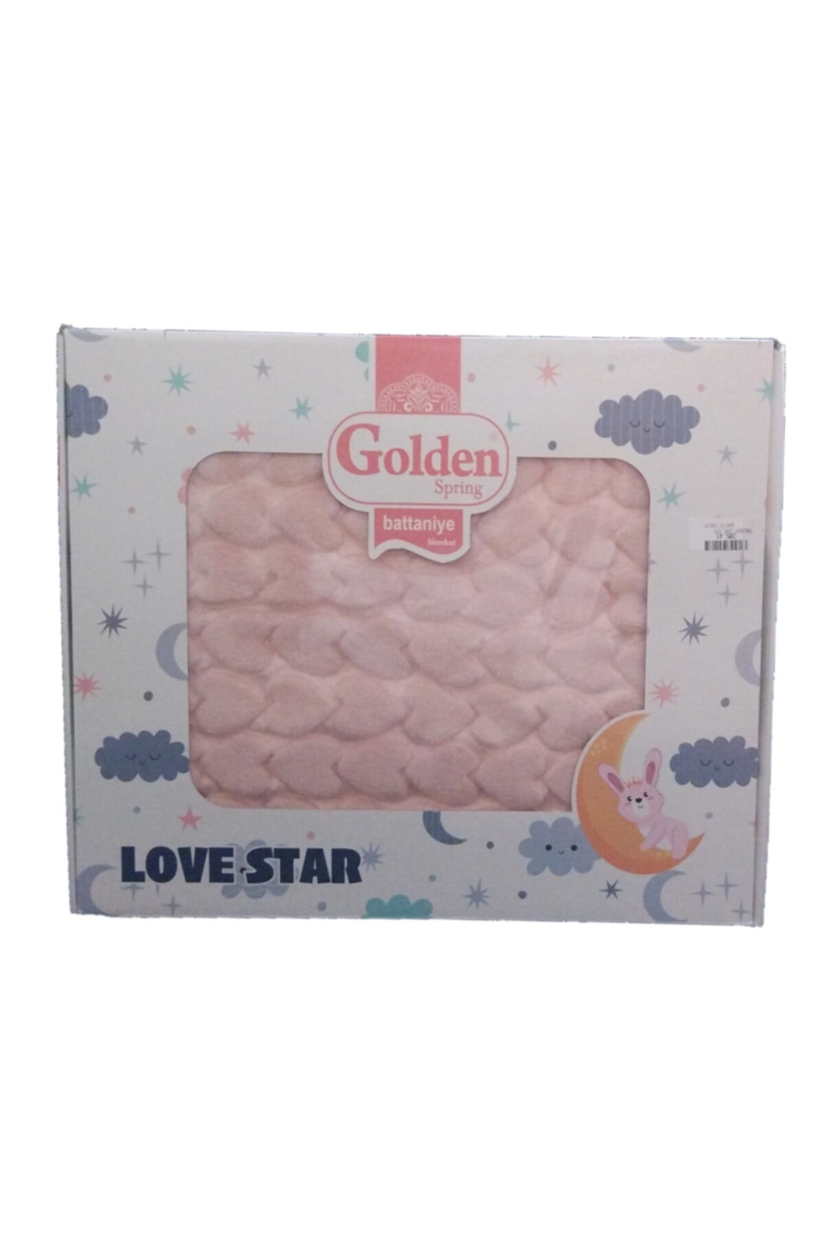 Golden Spring Kalp Desenli Pudra Pelus Bebek Battaniyesi Fiyati Yorumlari Trendyol