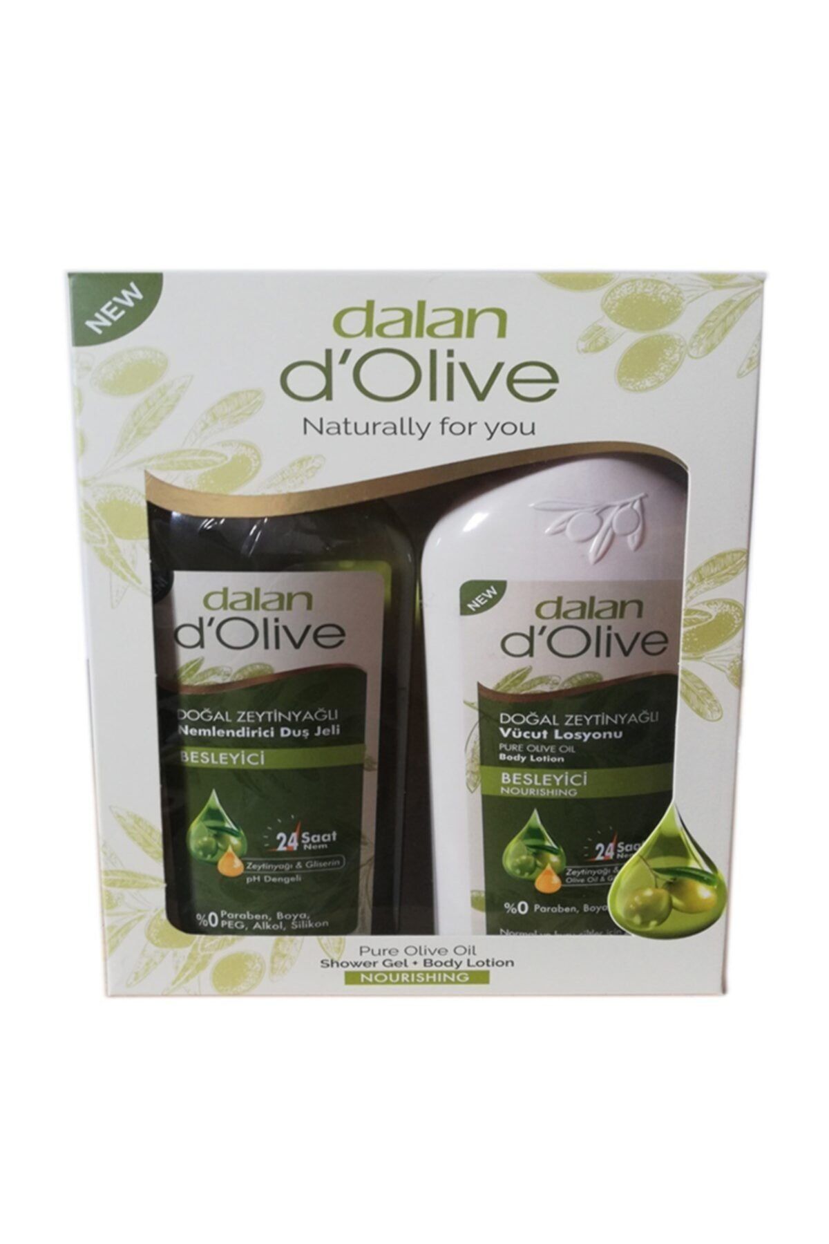 Dalan D'olive Duş Jeli Ve Vücut Losyonlu Bakım Seti 800 Gr 2'li