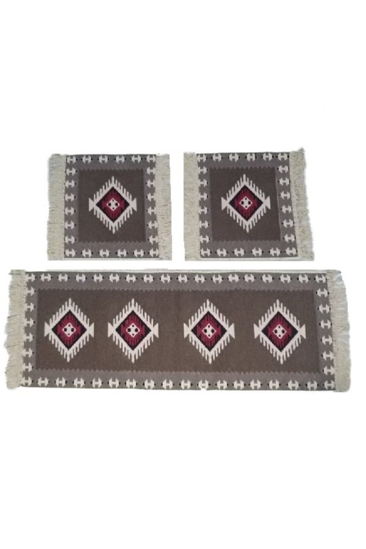 Vohotekstil Oto Koltuk Kilim Seti - Ön Ve Arka Koltuk Takım 3 Parça Set
