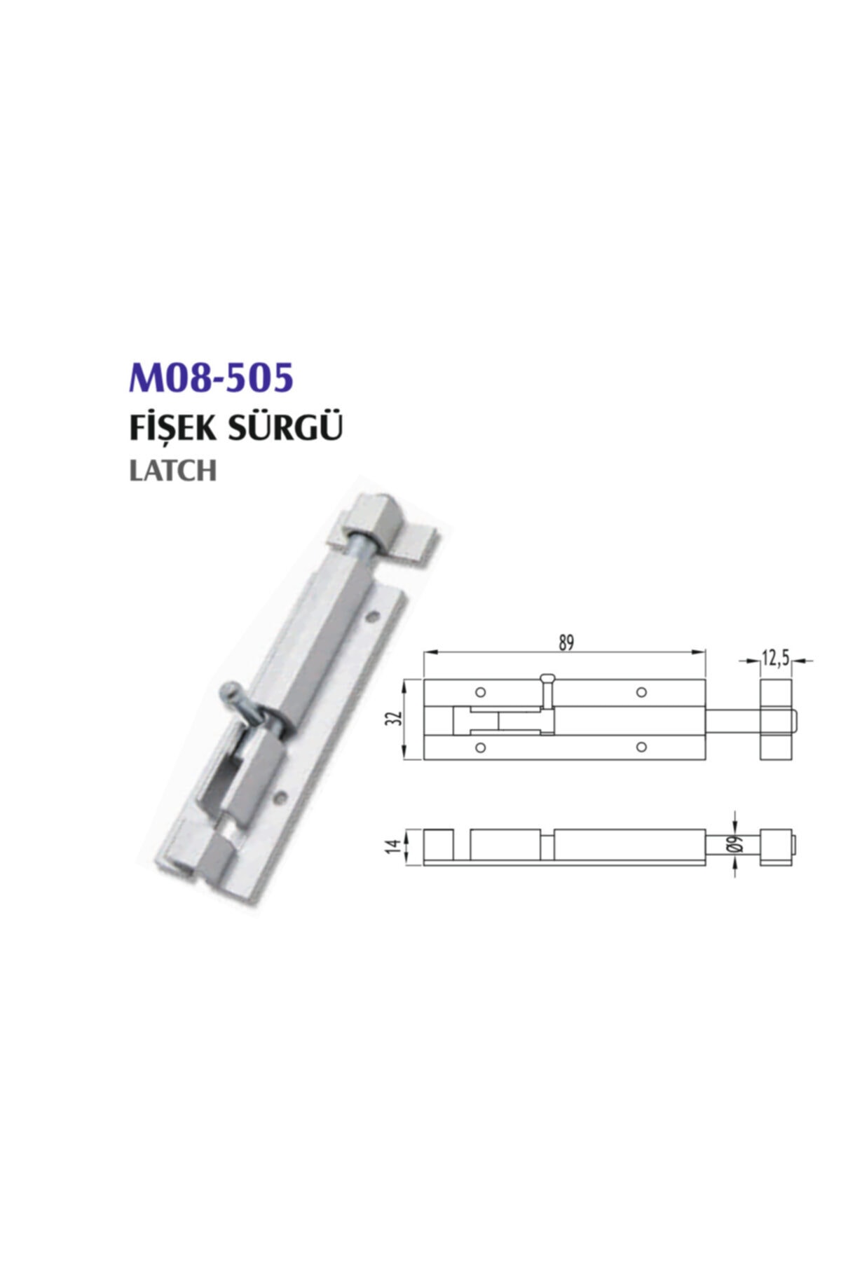 Camaks Alüminyum Fişek Sürgü M08-505