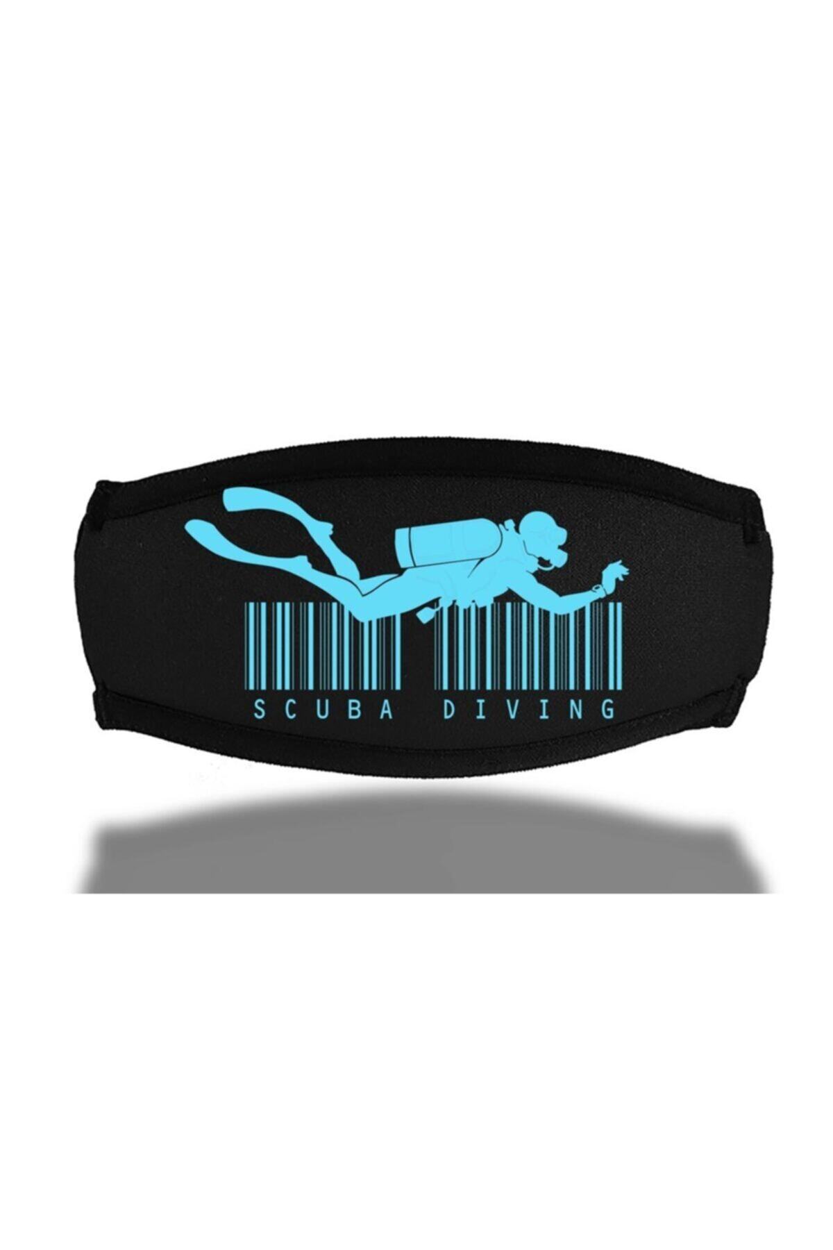 SCUBAPROMO Scuba Diving Barkod Maske Bandı