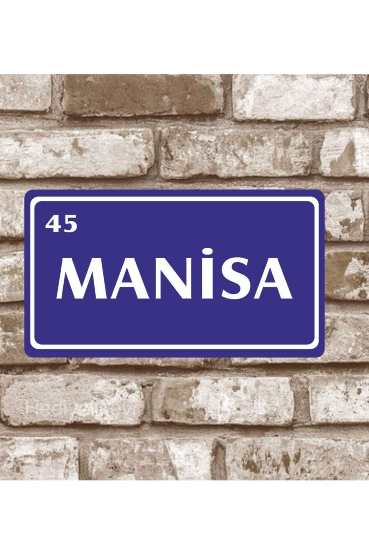 hediyelikevi Metal Plaka Manisa 45 Retro Poster (29x15)