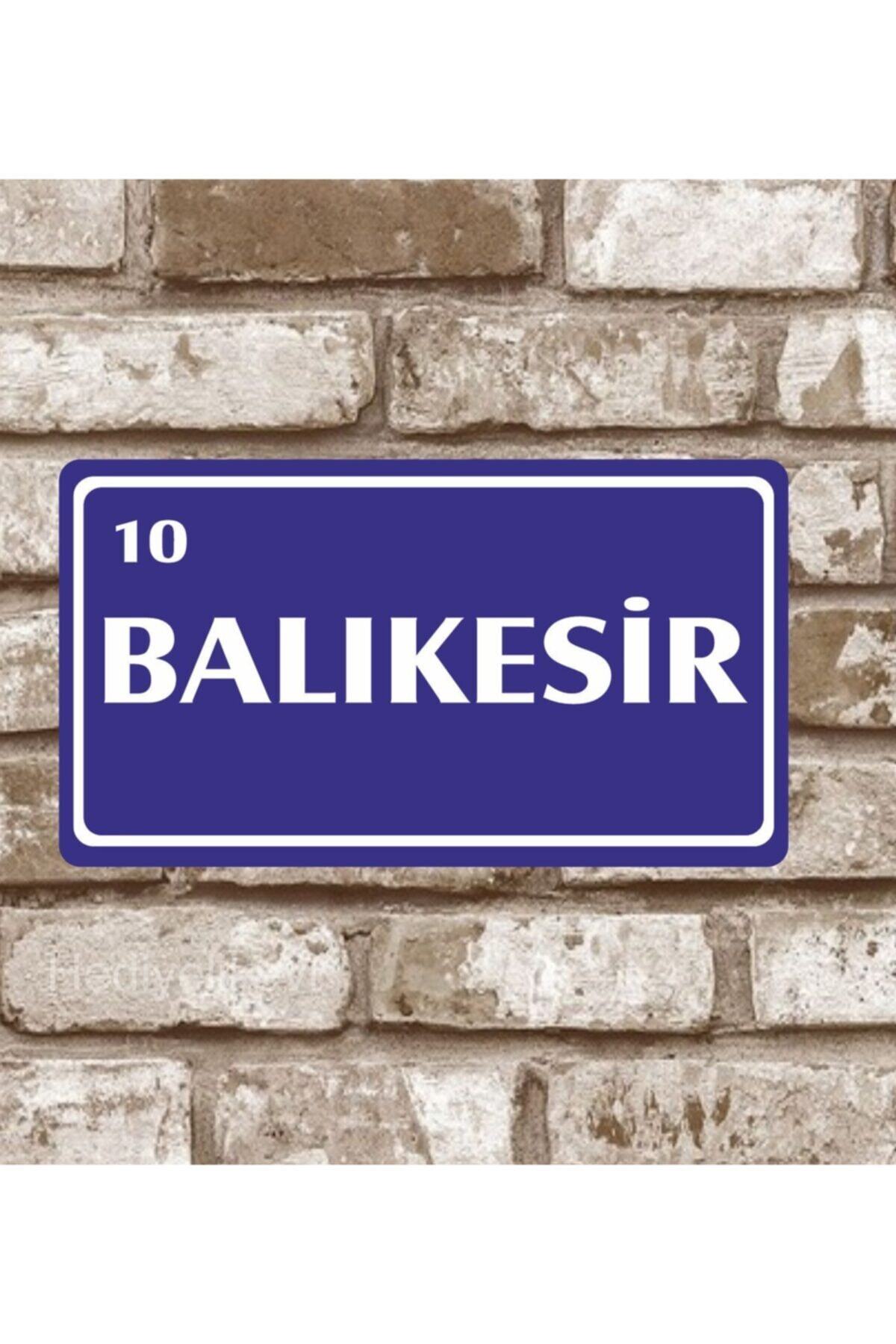 hediyelikevi Metal Plaka Balıkesir 10 Retro Poster (29x15)