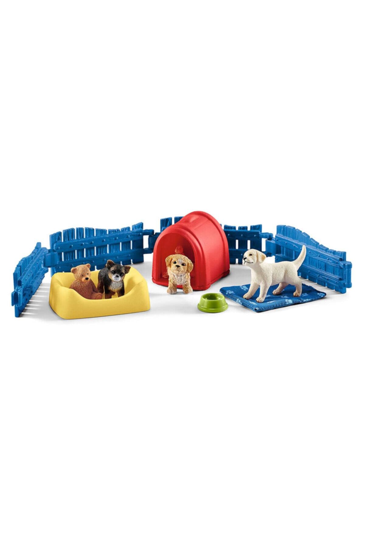 SCHLEICH Çocuk Yavru Köpek Kulübesi Oyuncağı