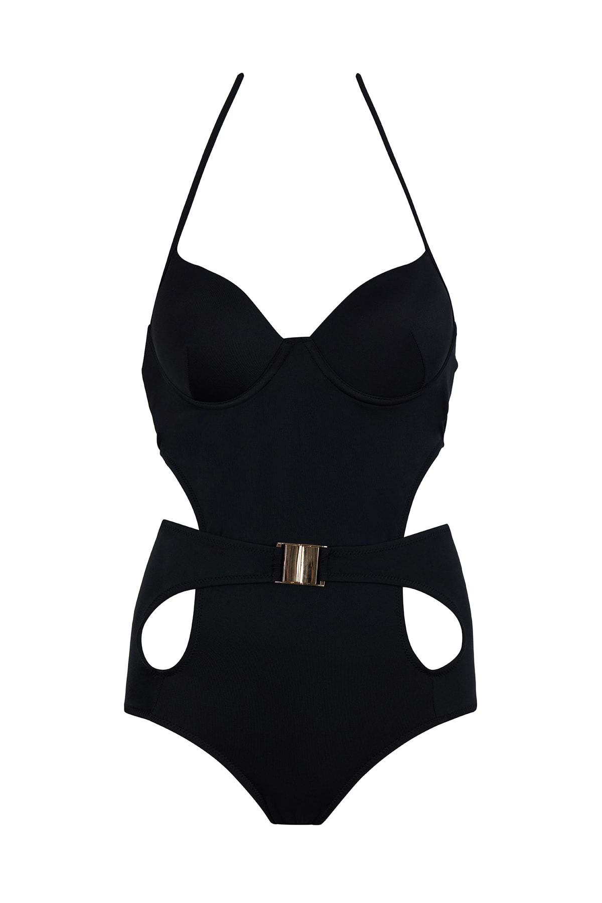SAILOR swimwear Kadın Siyah Aksesuarlı Mayo