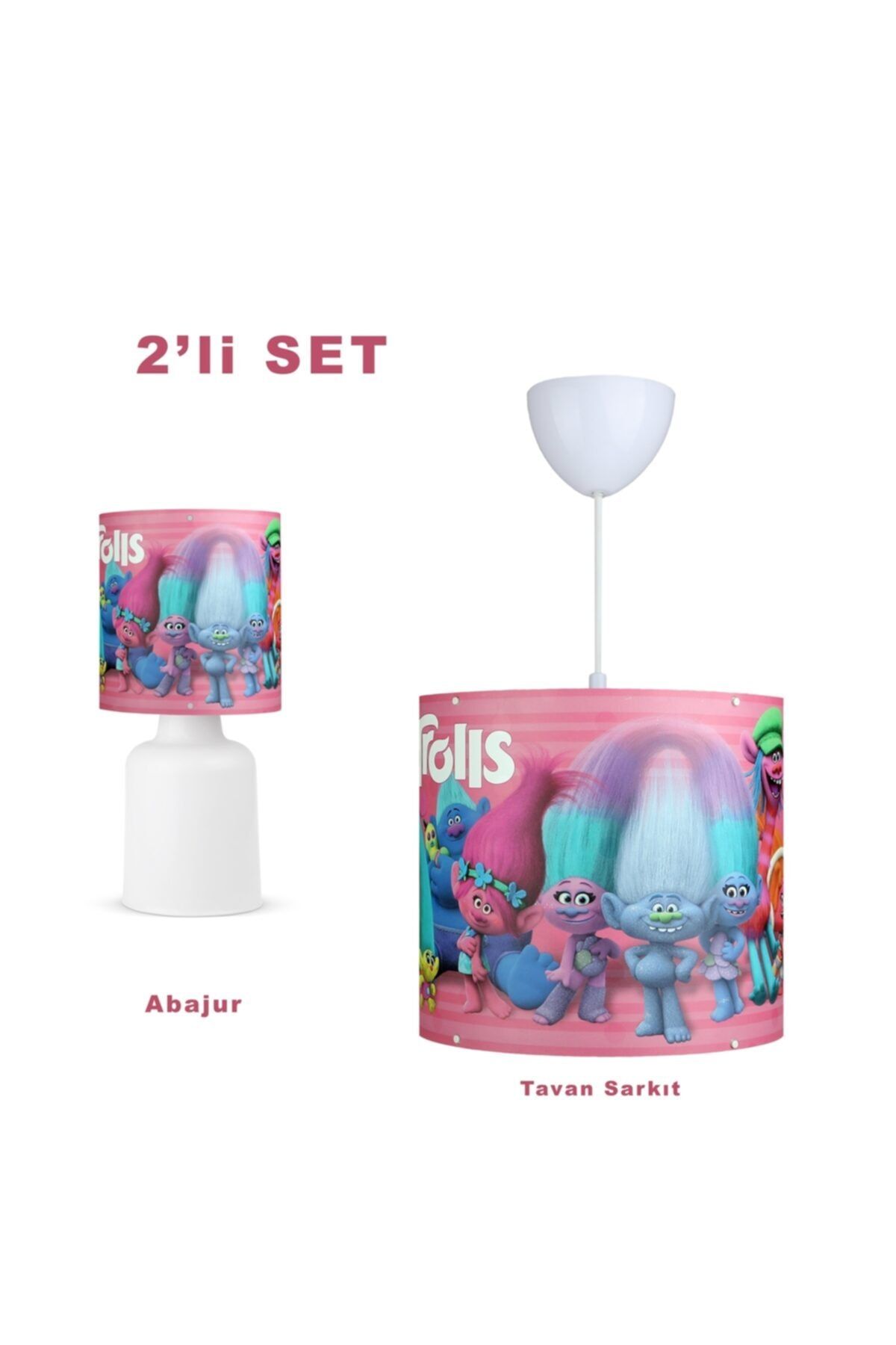 Art&Gift Lisanslı Avize Seti Trolls Tavan Ve Komodin Aag-2159