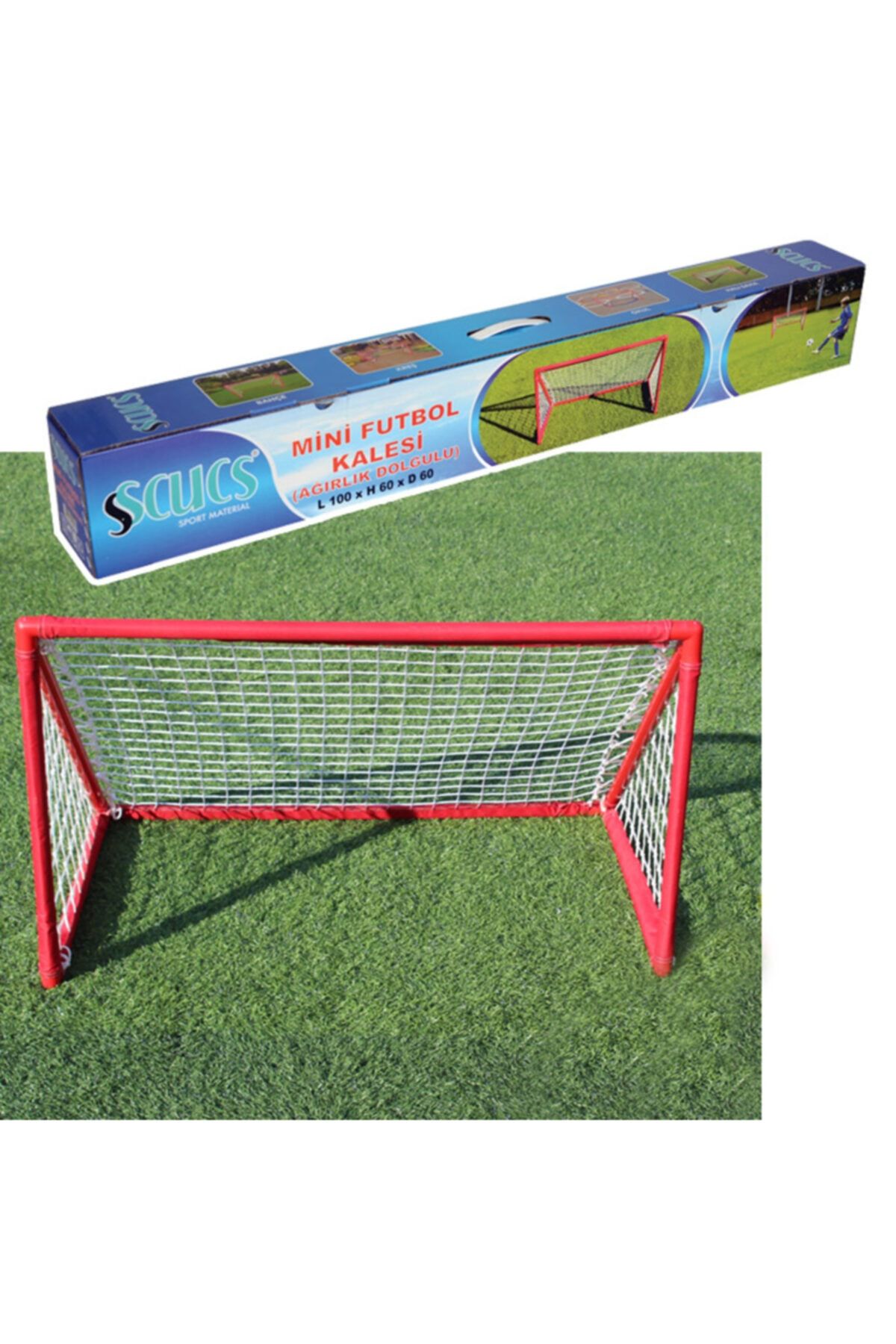 SCUCS Mini Futbol Kalesi Ağırlık Dolgulu Minyatür Kale
