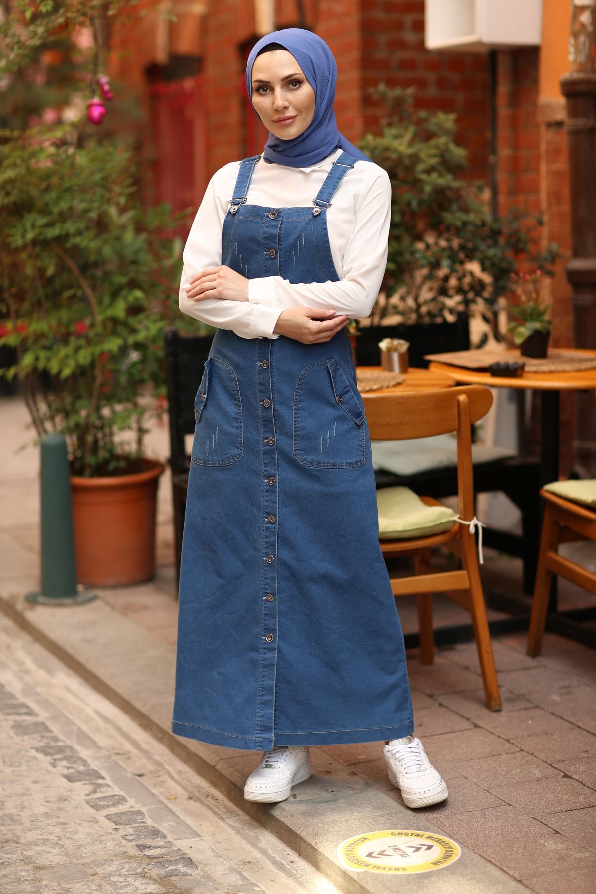 benguen 522 Denim Salopet - Lacivert