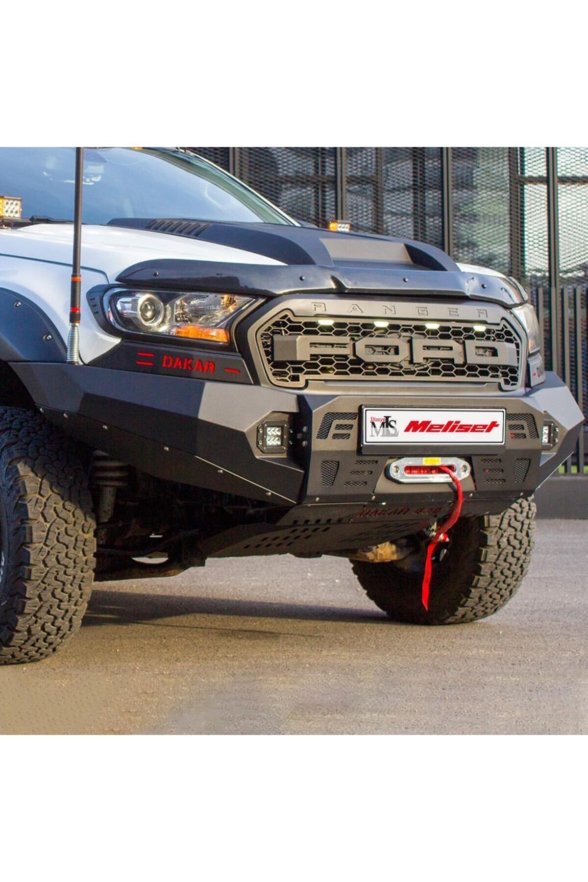 Meliset Ford Ranger Dakar Çelik Ön Tampon Ledli 2011 Ve Sonrasına Uyumludur