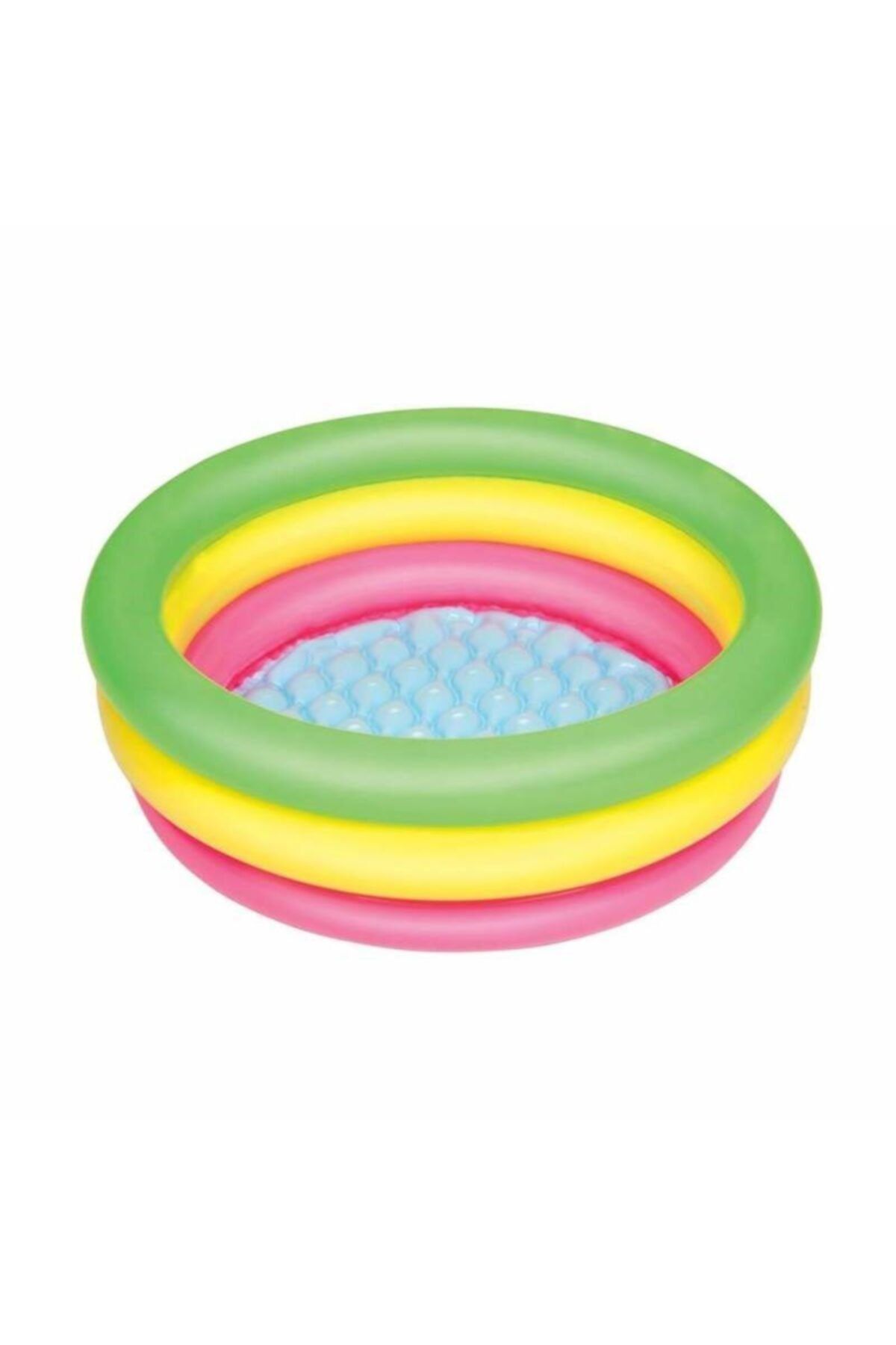 BESTWAY Şişme Havuz Renkli Bebekler Için 70 cm Çapı Şişme Tabanlı