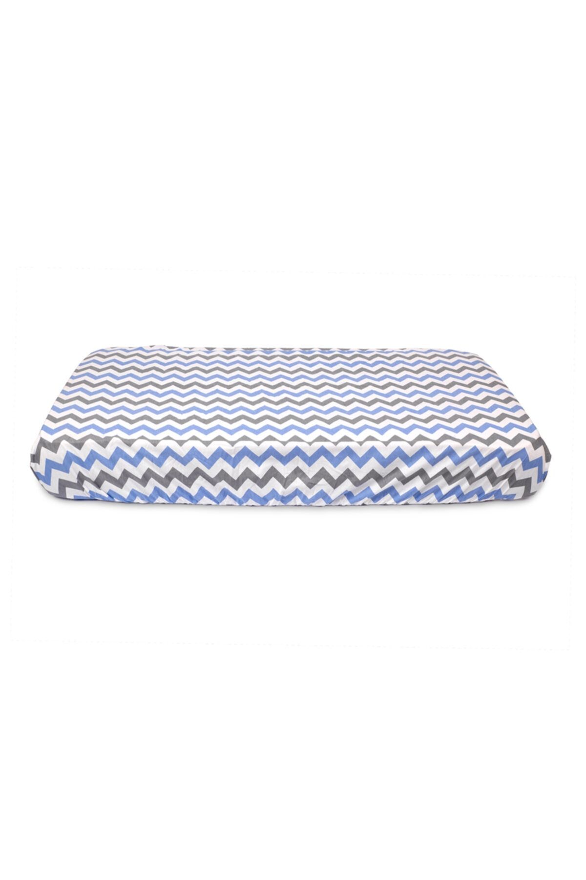 Sluupy Sluupy Lastikli Fitted Mavi Çocuk Yatak Çarşafı 80x200