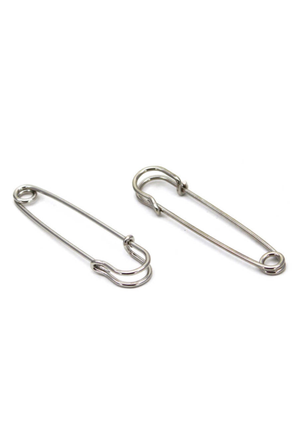 Ertürk Metal Aksesuar Nikel Kaplama Demir İskoç İğnesi 10 Adet 7.5 cm