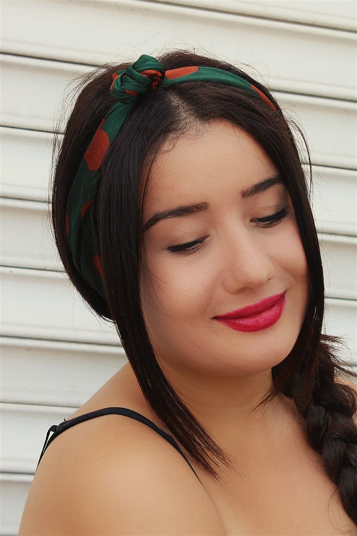 TAKIŞTIR Yeşil Renk Telli Ve Lastikli Saç Bandı