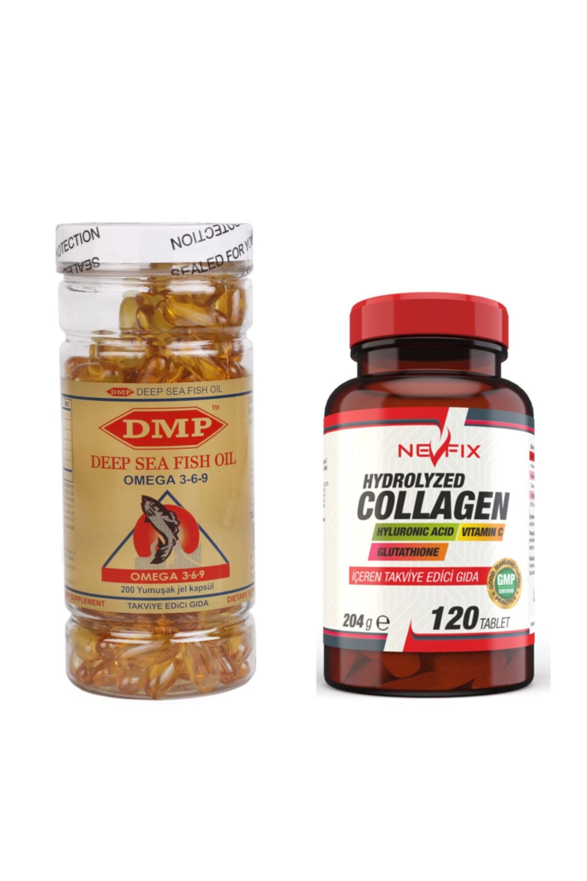 Nevfix Omega 3 6 9 1000 Mg 200 Kapsül Collagen 1000 Mg 120 Tablet