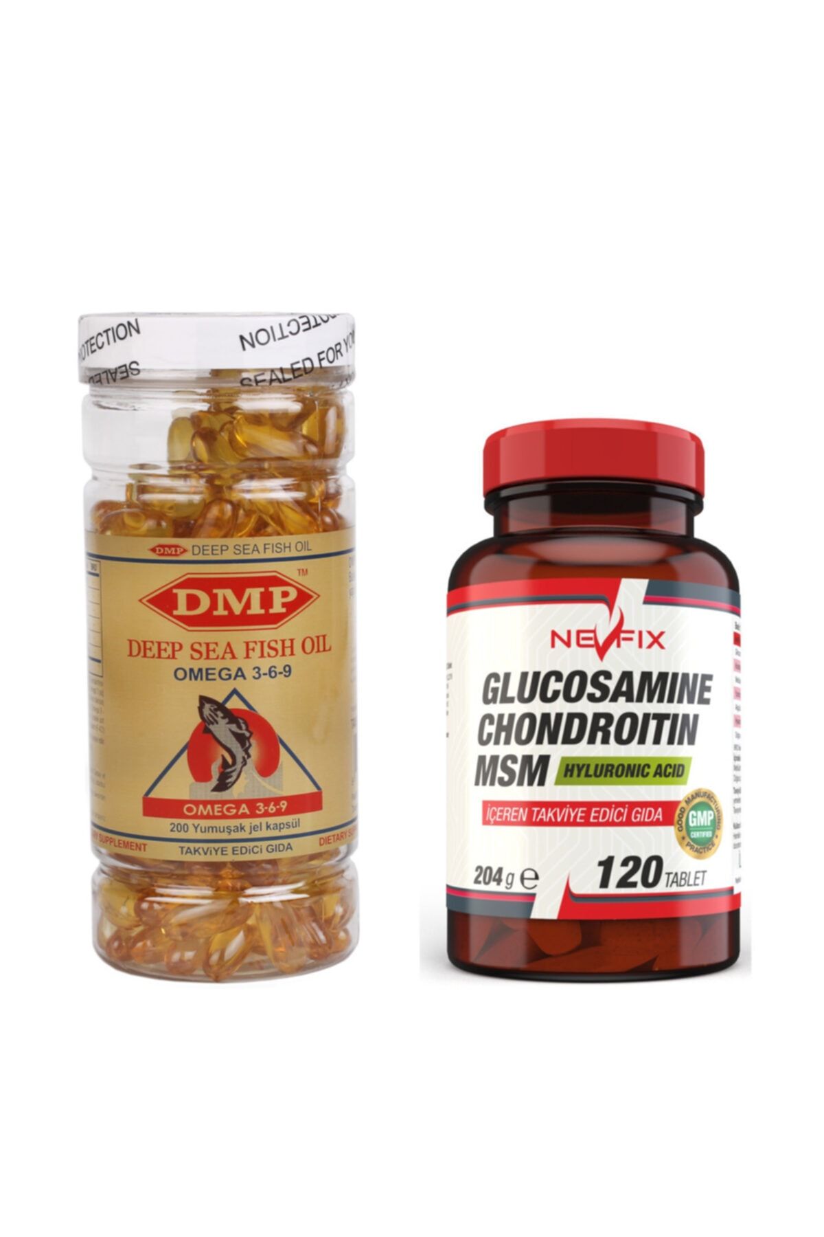 Nevfix Glukozamin Kondroitin Msm 120 Tablet Omega 3 6 9 1000 Mg 200 Kapsül