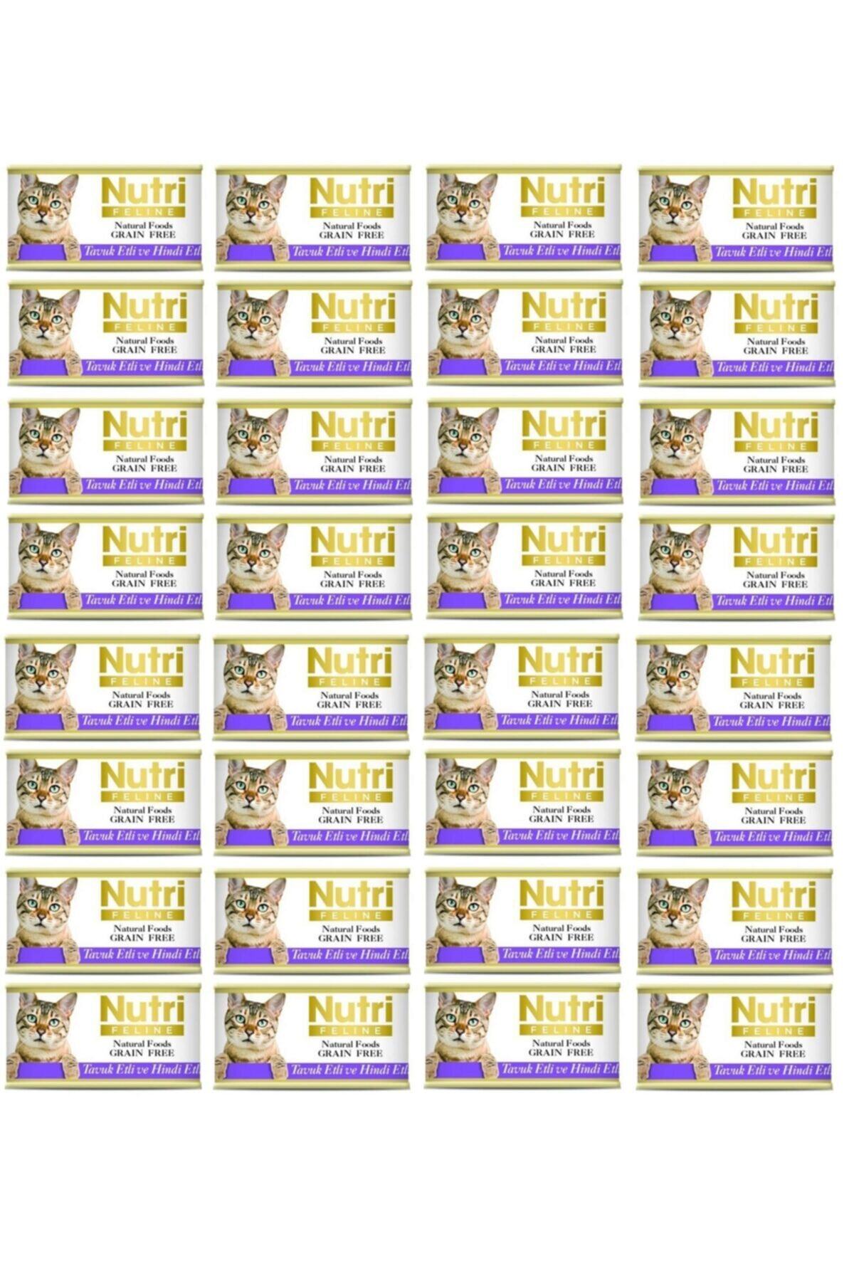 Nutri Feline Tavuk Etli Ve Hindi Etli Tahılsız Kedi Konservesi 85 Gr. X 32 Adet