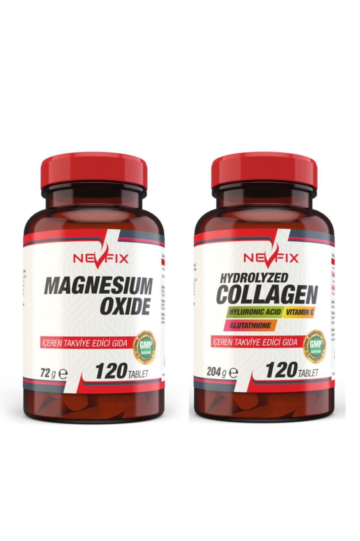 Nevfix Magnezyum 250 Mg 120 Tablet Collagen 1000 Mg 120 Tablet