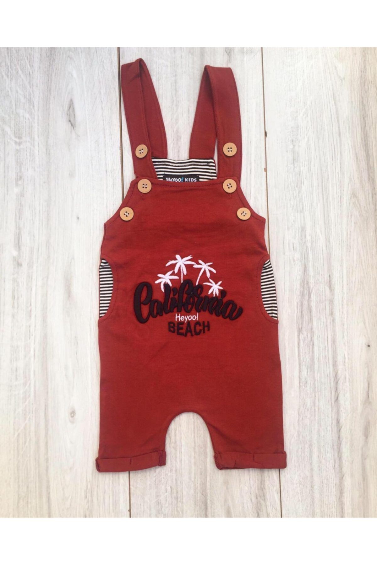 NAZLI KİDS Unisex Bebek Kiremit Tulum