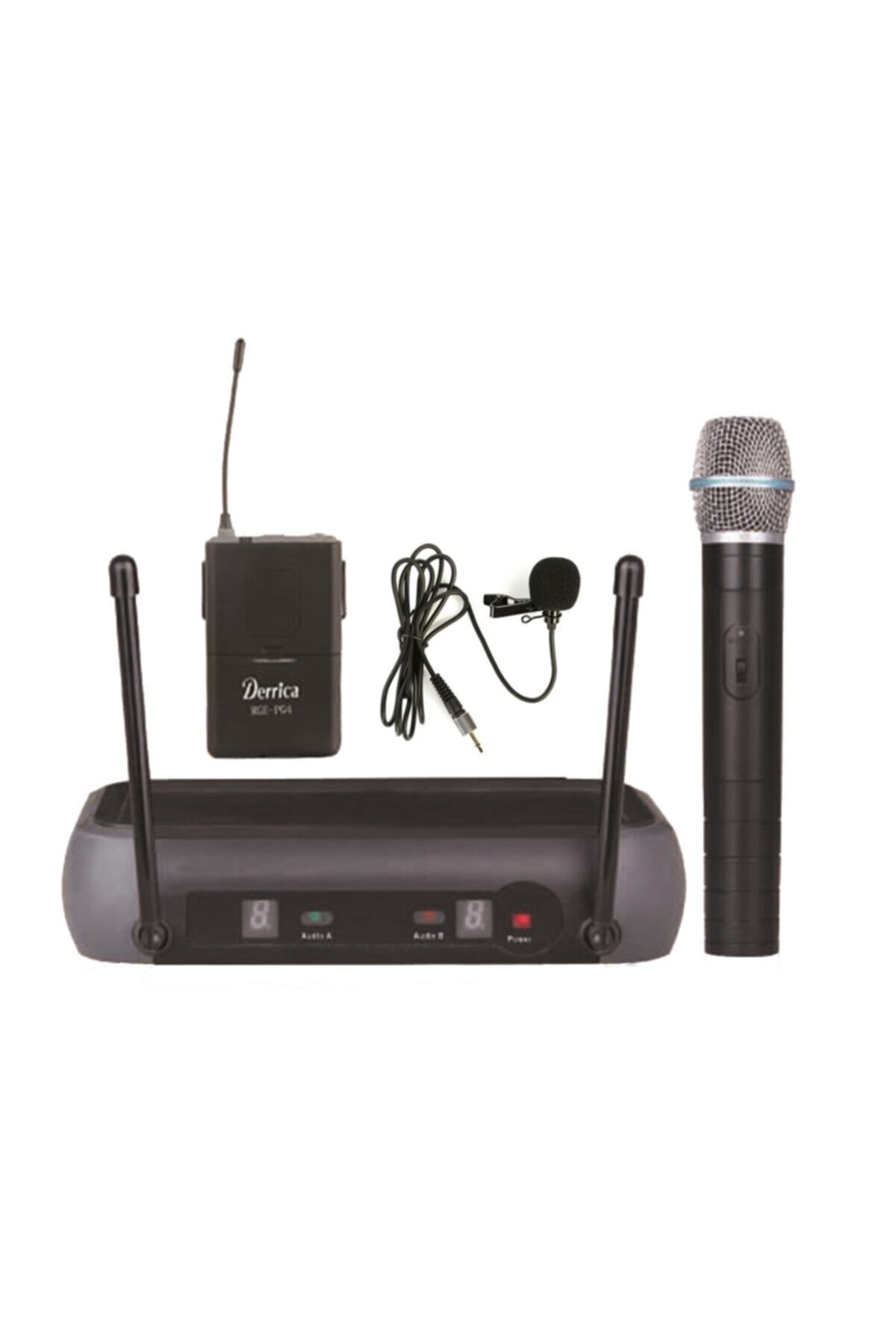 Derrica Vhf Kablosuz Telsiz El ve Yaka Mikrofon