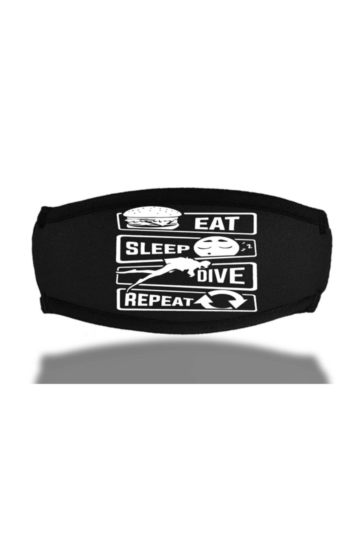 SCUBAPROMO Eat Sleep Dive Repeat Maske Bandı