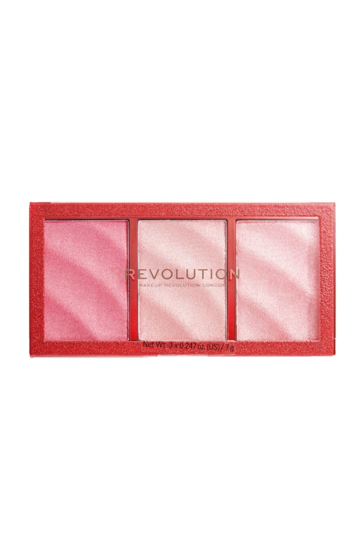 MAKEUP REVOLUTION Aydınlatıcı Far Paleti - Precious Stone Ruby Crush