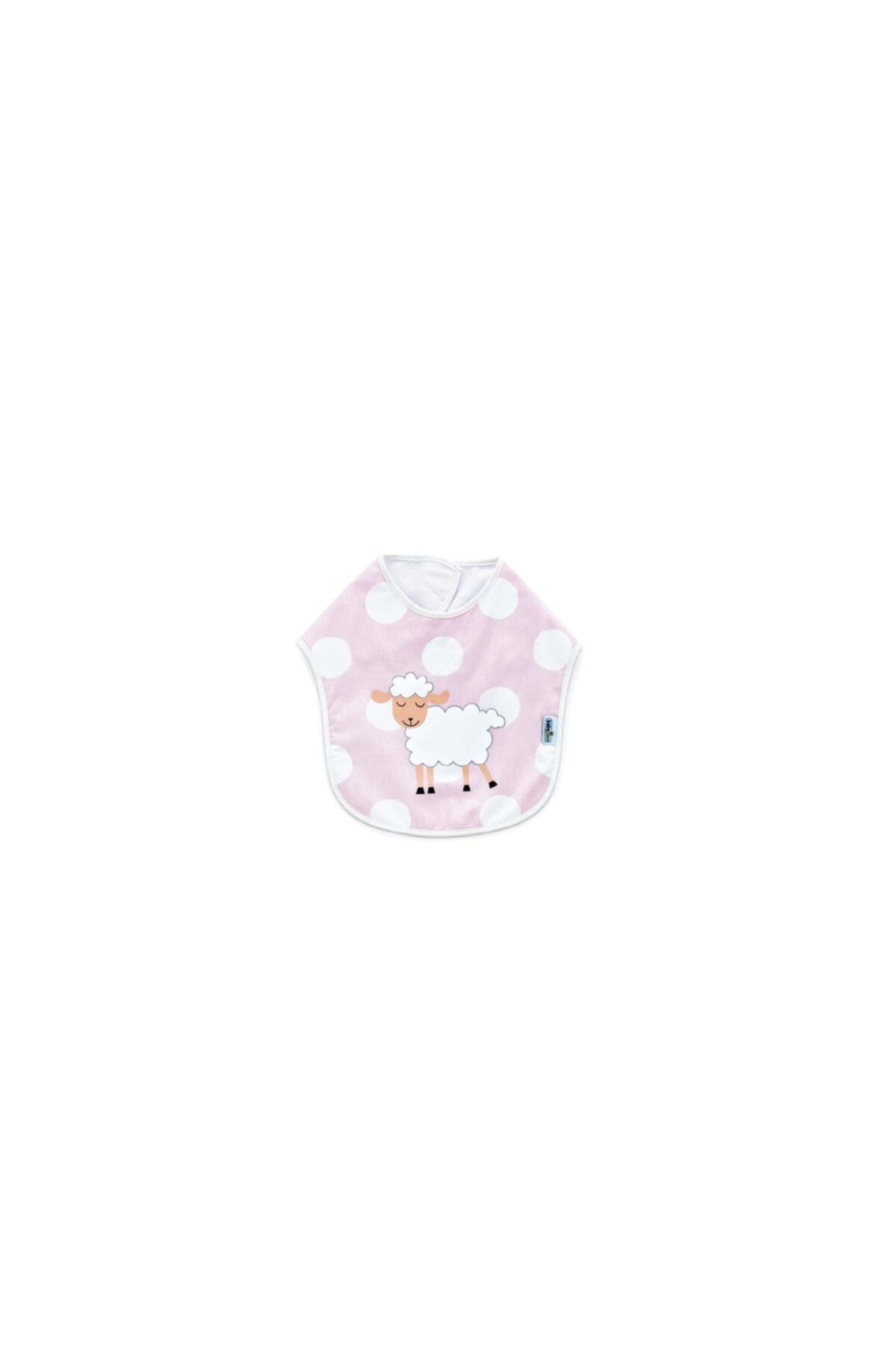 Babyjem Puanli Baskili Mama Önlüğü Pembe