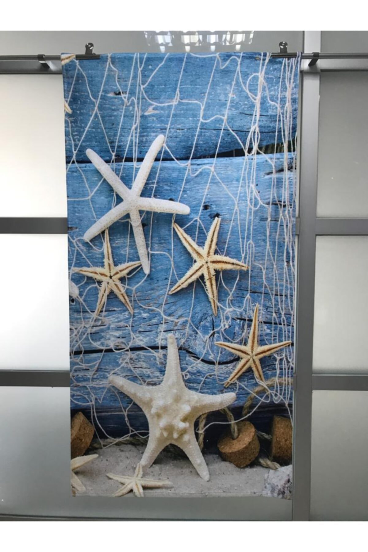 bkm22 3d Deniz Yıldızı Plaj Havlusu