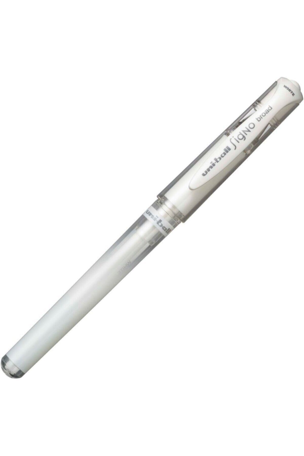 UNİBALL Um-153 Roller Kalem Signo Broad Jel Bilye Uç Davetiye Kalemi 1.0 Mm Beyaz (12 Li Kutu)