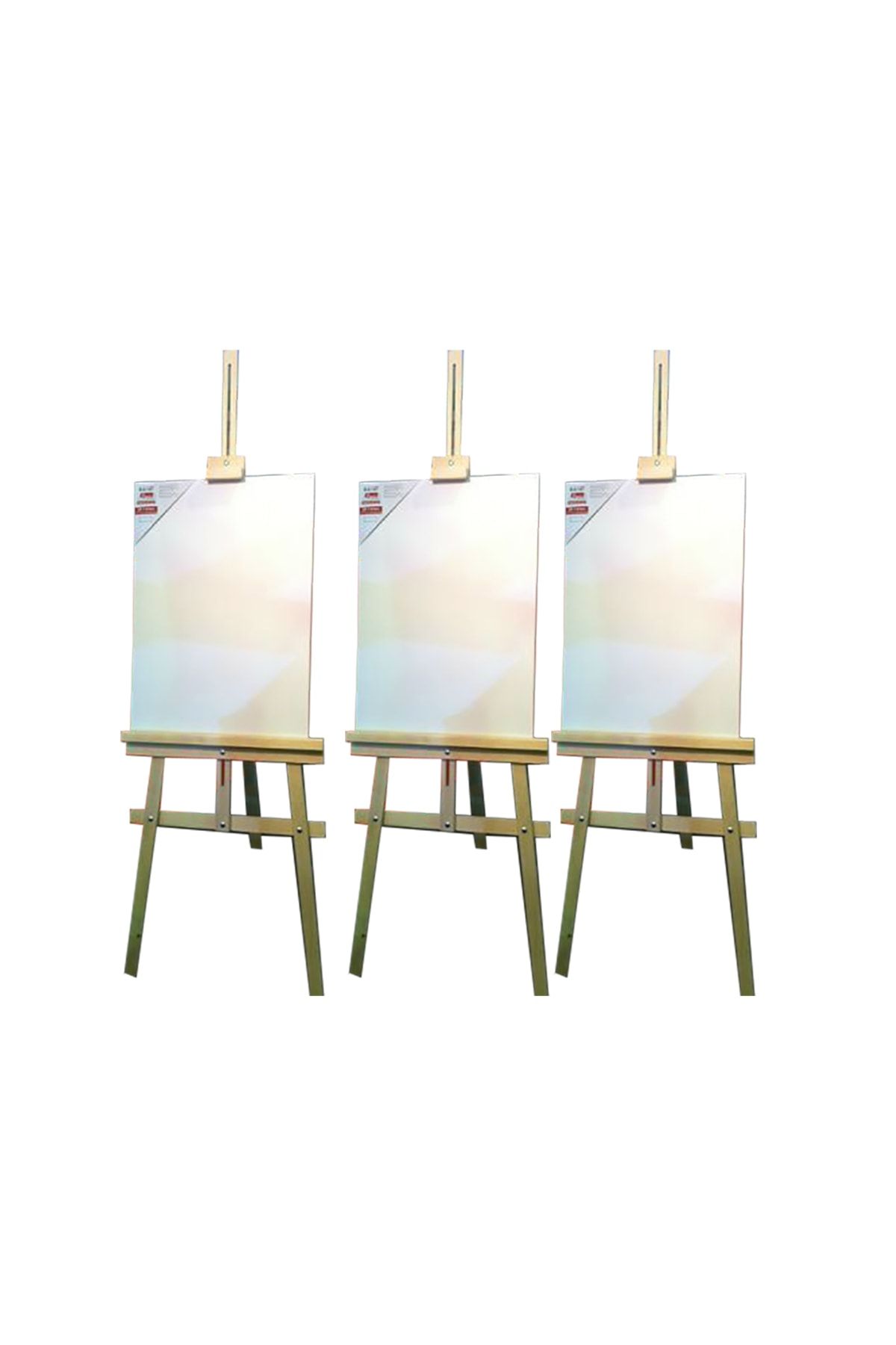 Adalinhome Ahşap Stüdyo Şövale 3'lü Set