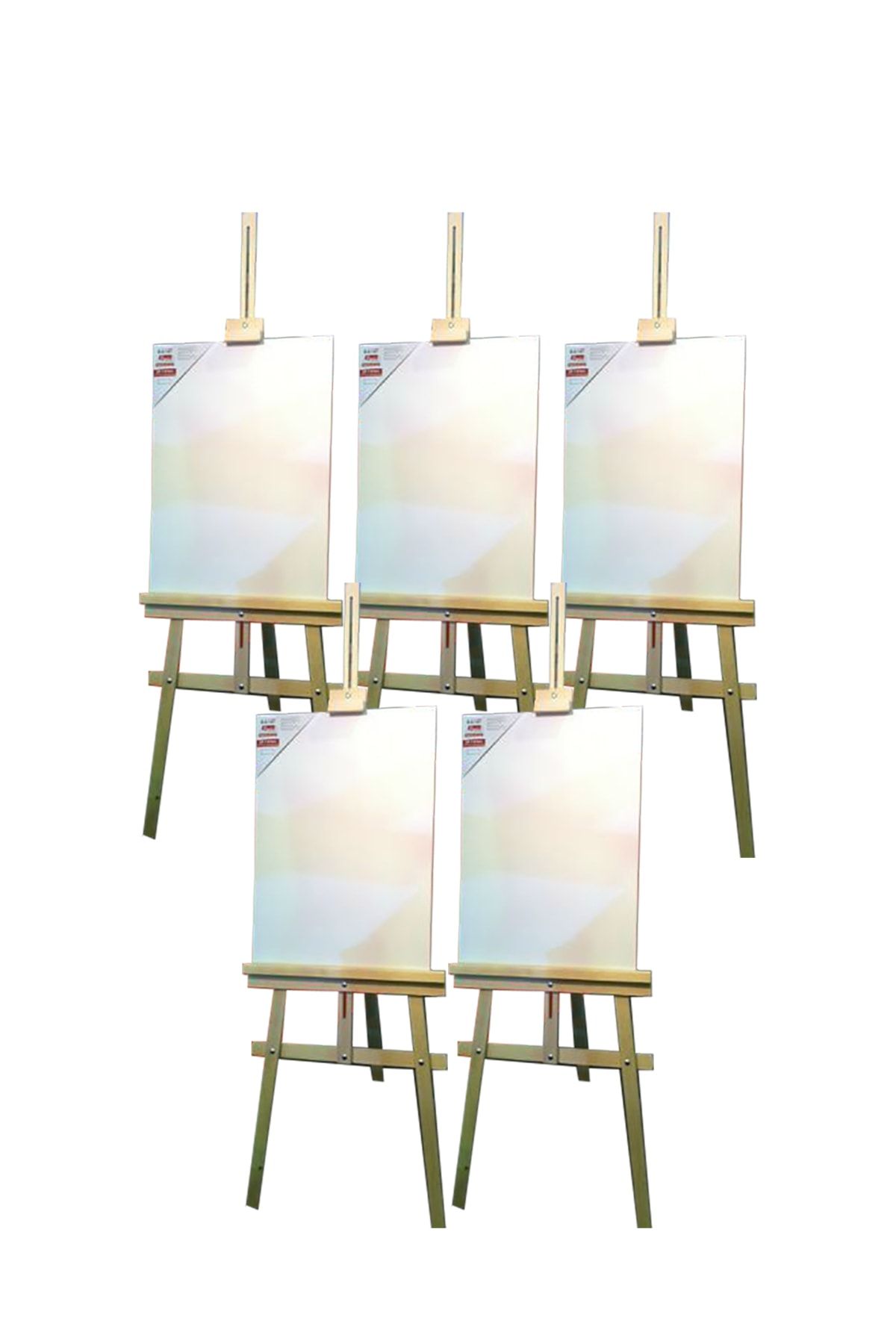 Adalinhome Ahşap Stüdyo Şövale 5'li Set