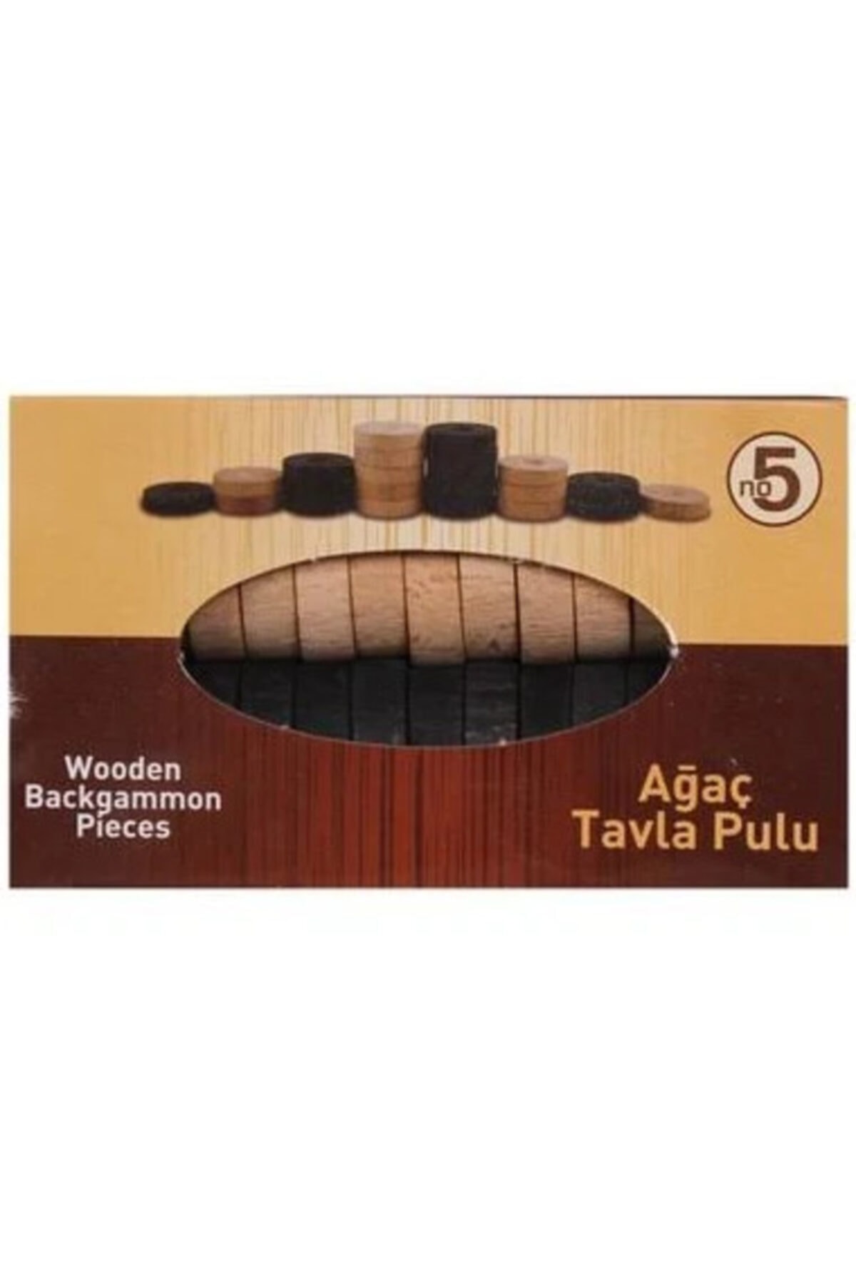 hediyelikevi Ahşap Tavla Pulu No: 5