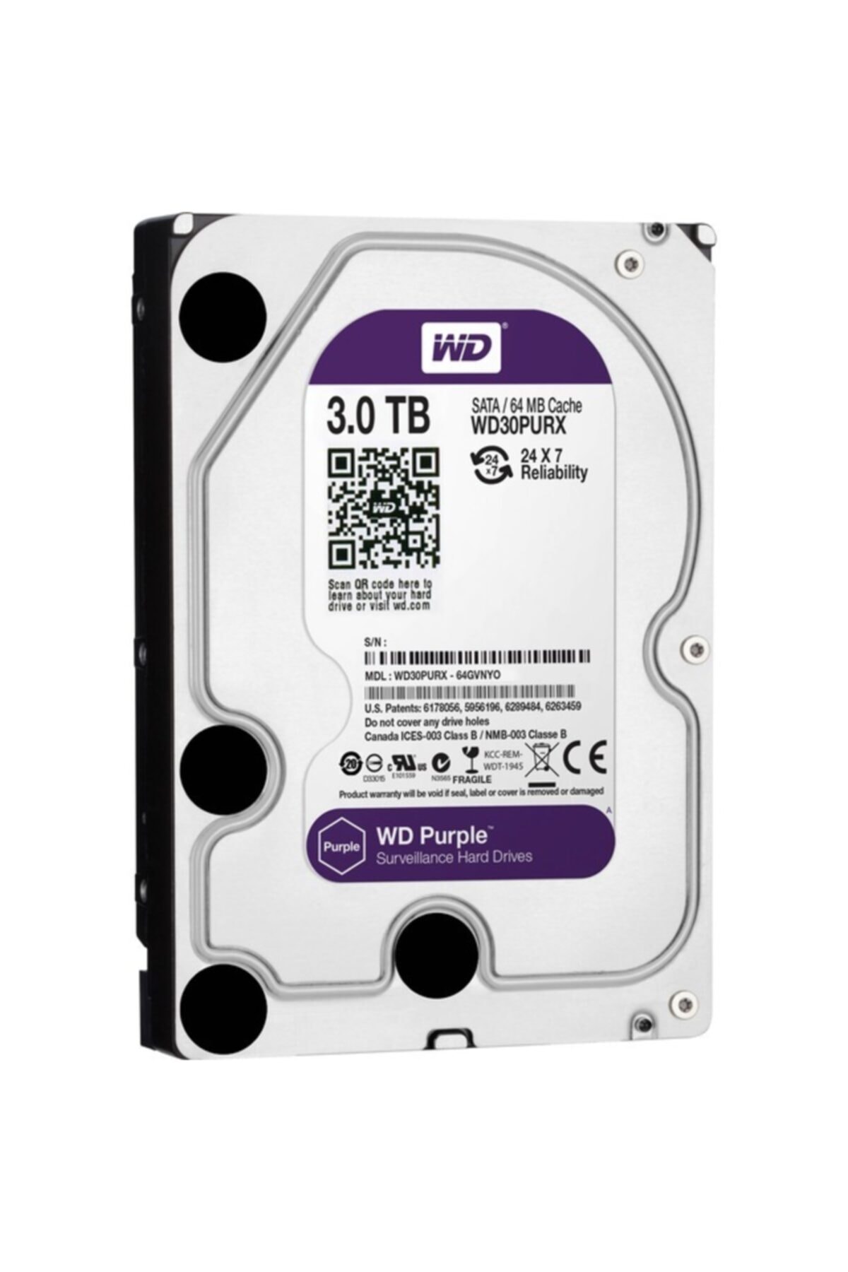WD Purple 3 Tb Sata3 3.5\