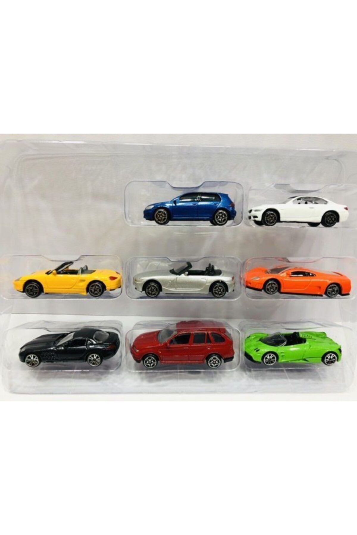 oyuncakchi Volkwagen Golf Bmw Z4 Pagani Mc Laren Bmw M3 Porsche 8 Li Metal Araba Orjinal 1-64 Ölçek