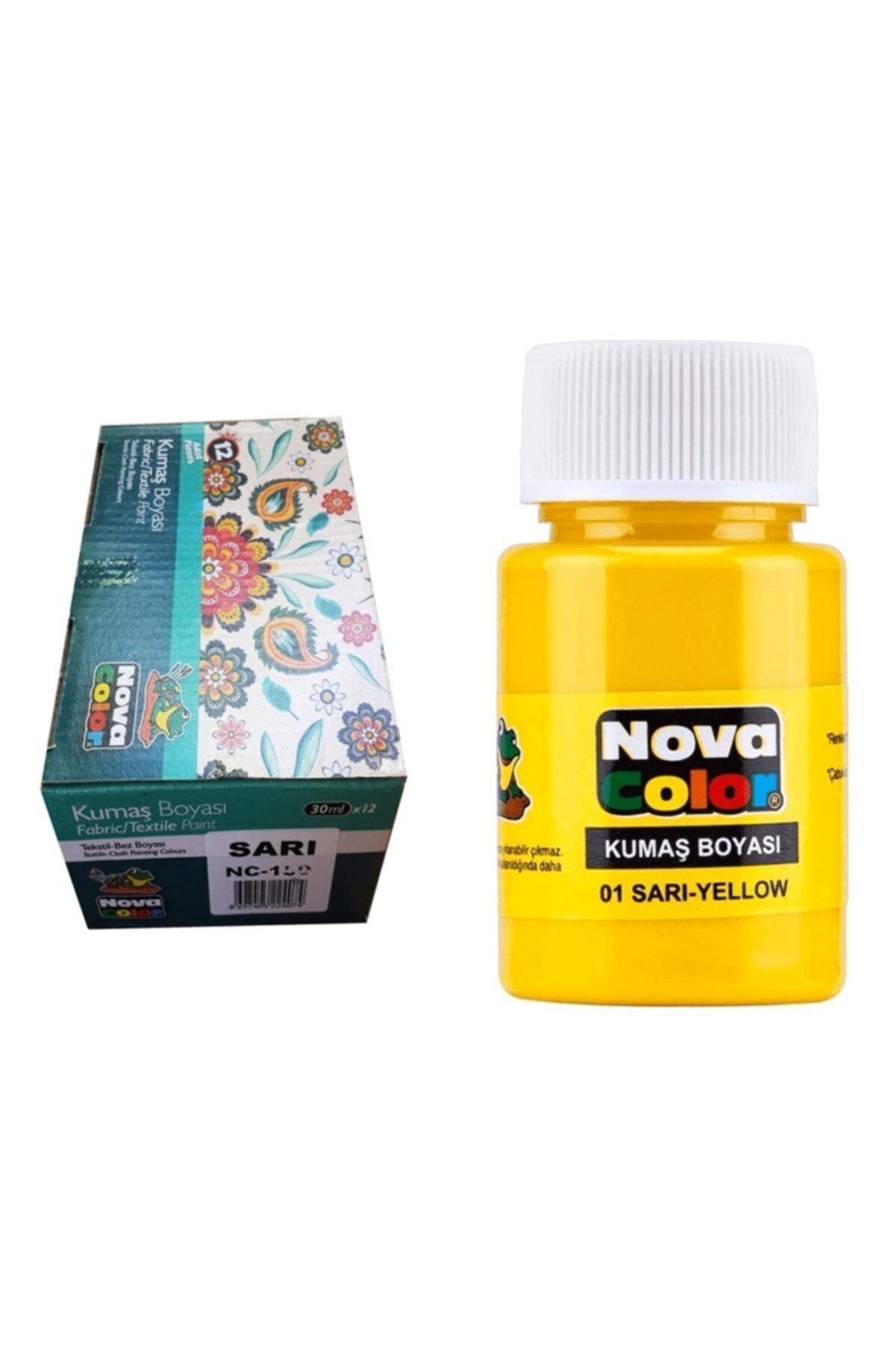 Nova Color Sarı Kumaş Boyası 12 Şişe