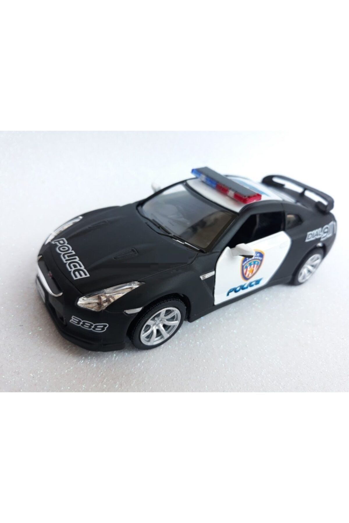 Diecast Models Nissan Gtr 388  Kapı Aç Diecast Orjinal Nıssan Metal Polis Arabası Dial911