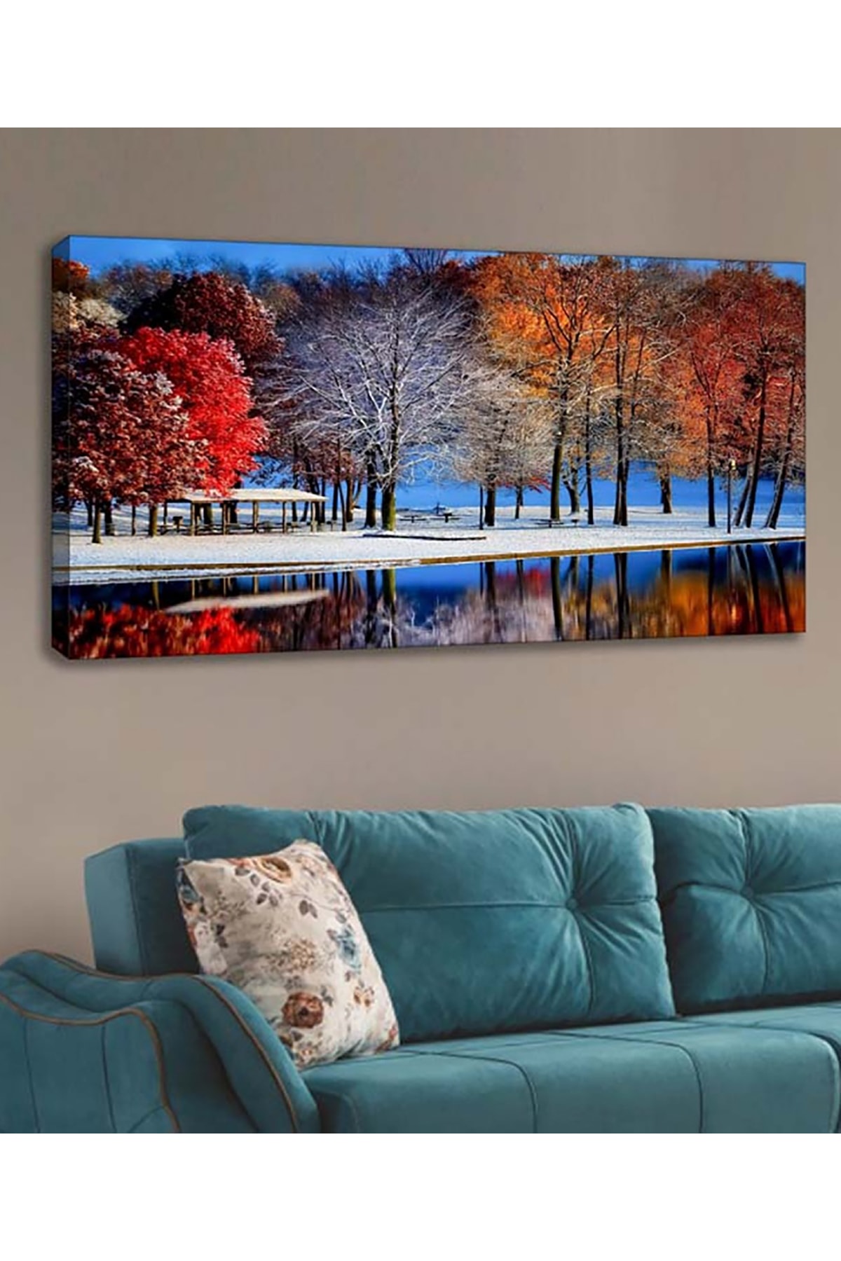 Shop365 Kış Kanvas Tablo 120 X 60 Cm Sc-029