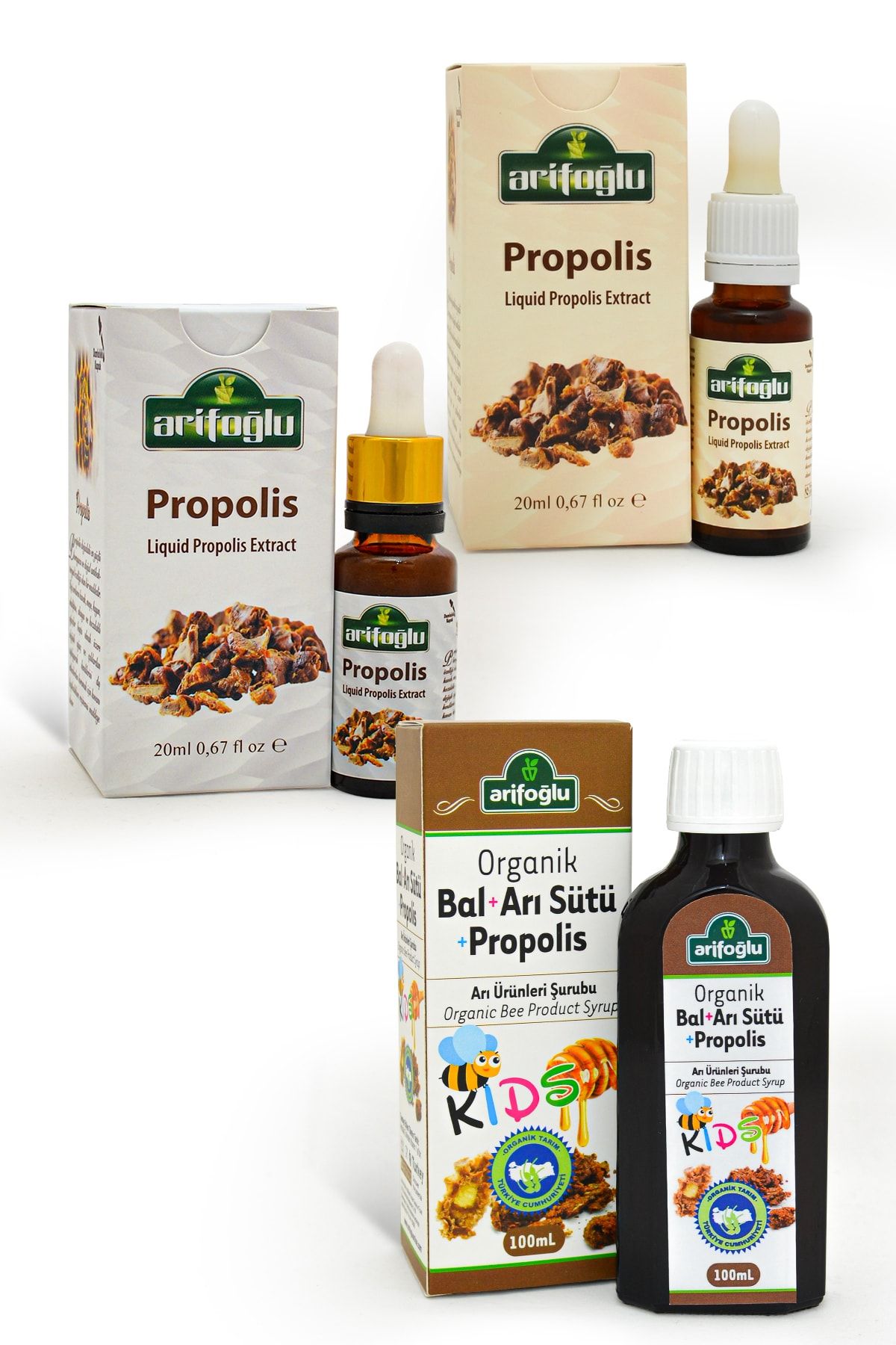Arifoğlu Organik Propolis 3 Lü Set