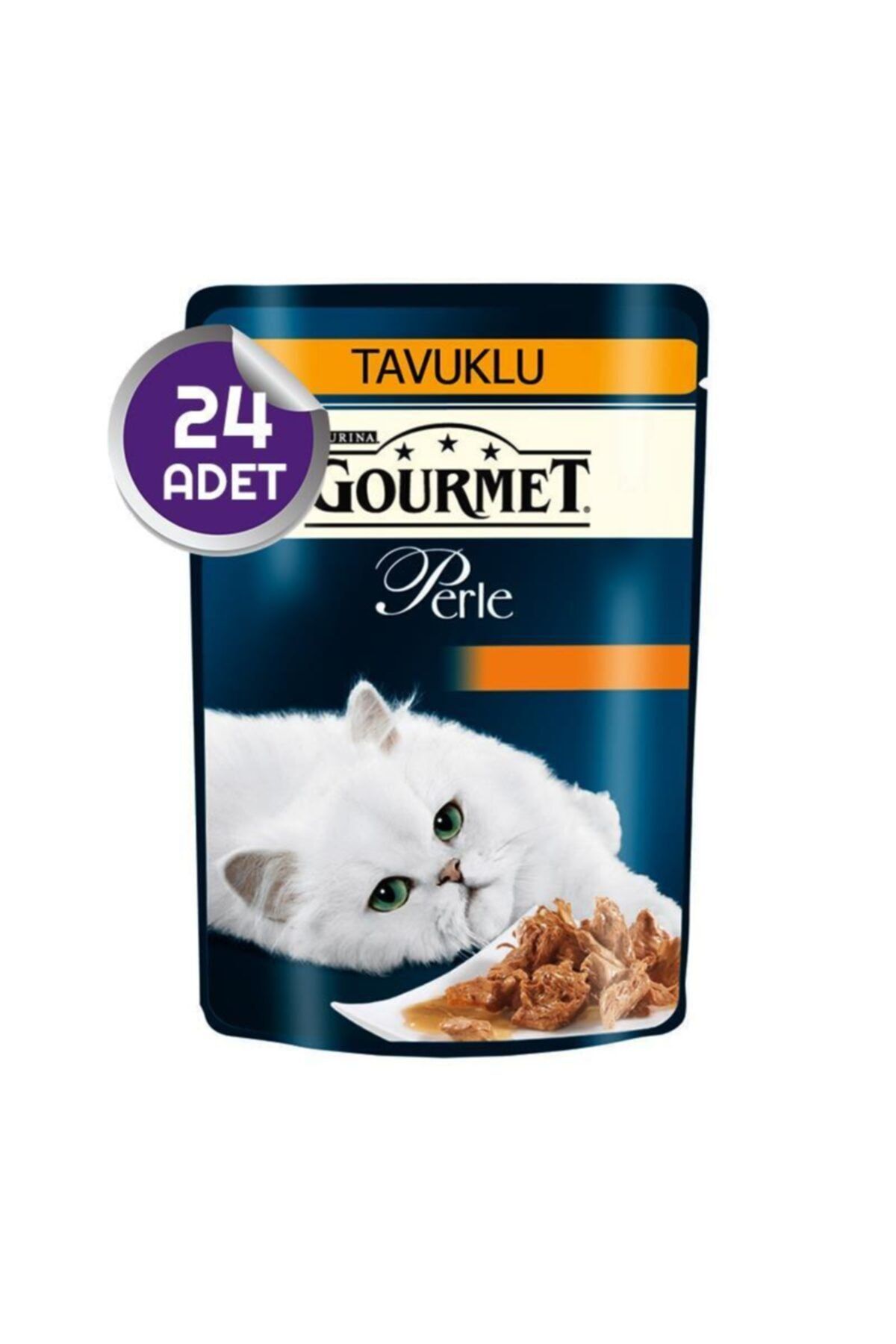Gourmet Perle Izgara Tavuklu Yaş Kedi Maması 85 Gr 24 Adet