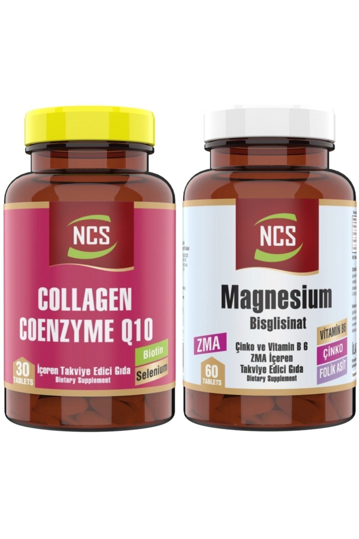 NCS Zma Magnesium Bisglisinat Magnezyum Folic Acid Çinko 60 Tablet Collagen Coenzyme 30 Tablet
