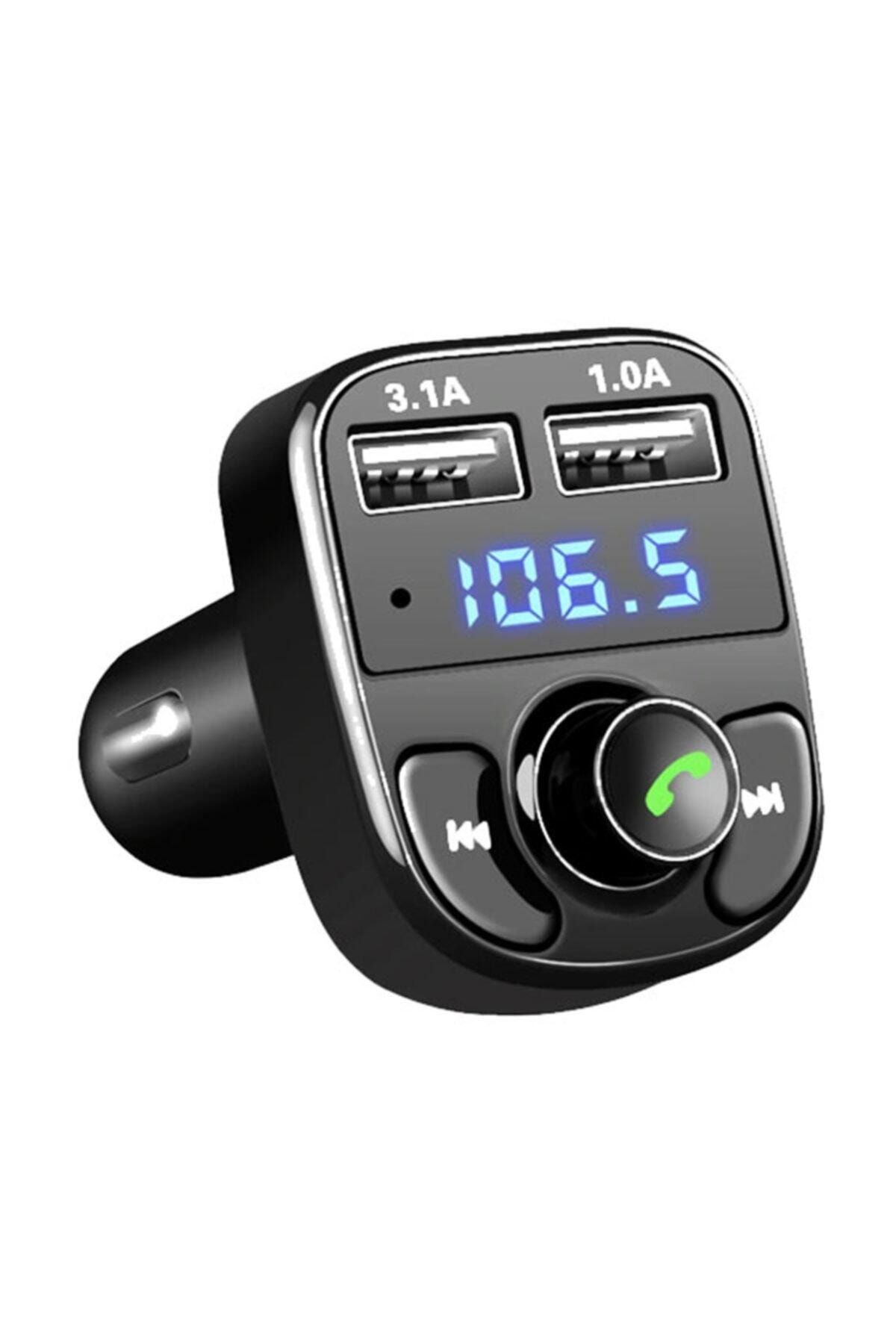 zabata Carx8 Fm Transmitter Bluetooth 4.0 Araç Kiti Usb Şarj