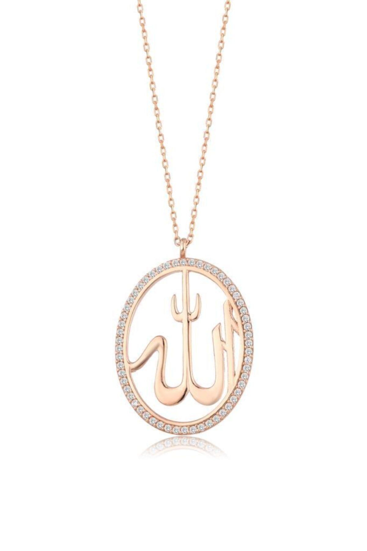 Mai Silver Kadın 925 Gümüş Allah Yazılı Kolye
