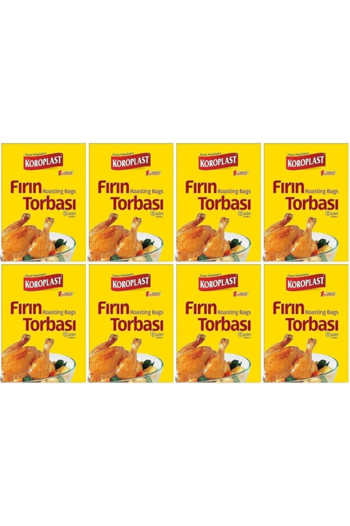 Koroplast Fırın Torbası 25 X 38 Cm 8 Adet