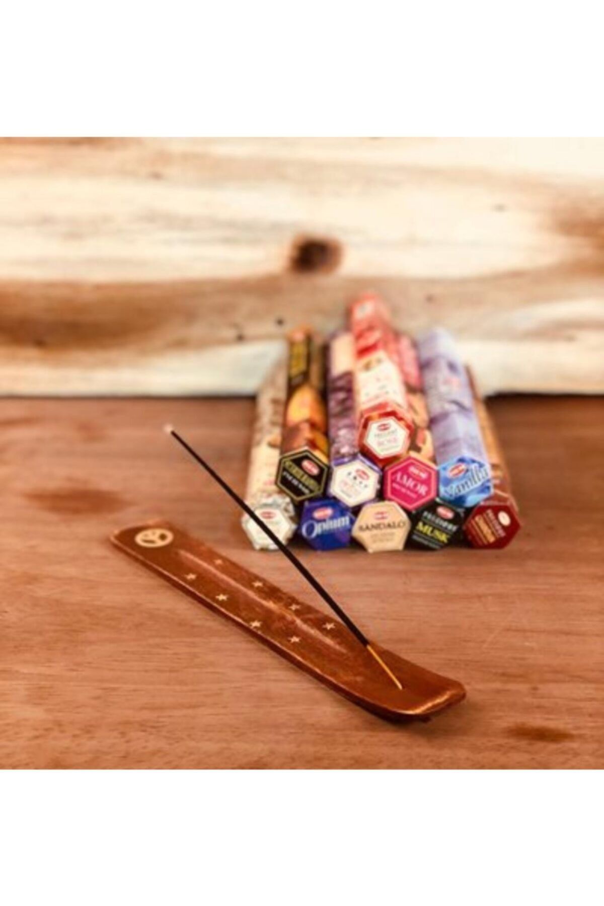 kokoş butik 120 Adet Cubuk Büyüleyici Otantik Tütsü Ve Tütsü Kayığı Hediye Seti Tutsu Buhurdanlık