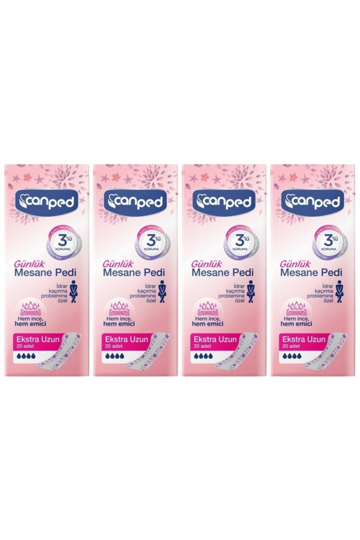Canped Mesane Pedi Günlük Ekstra Uzun 20 Li X 4 Adet