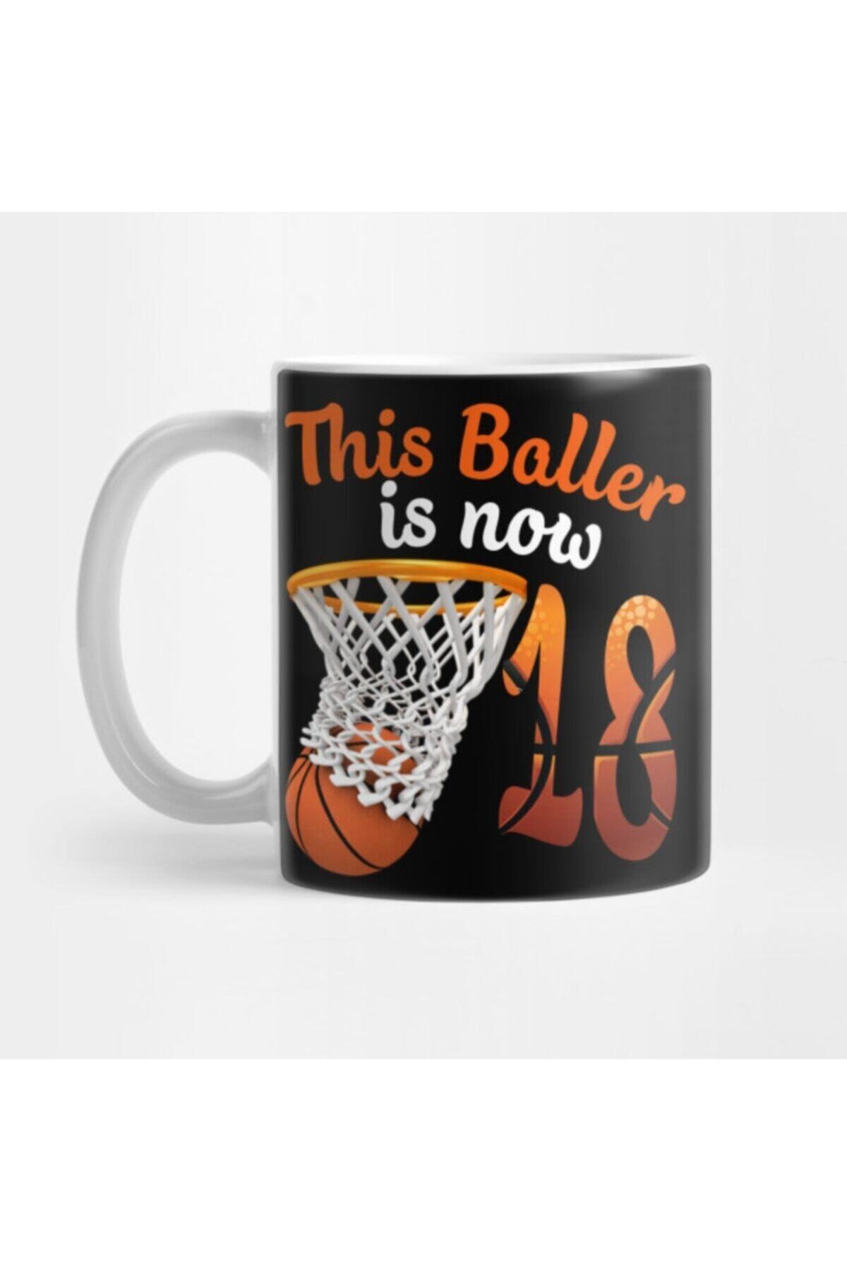 TatFast 18th Birthday Basketball Tee Funny 18 Years Old Kids Gift Kupa