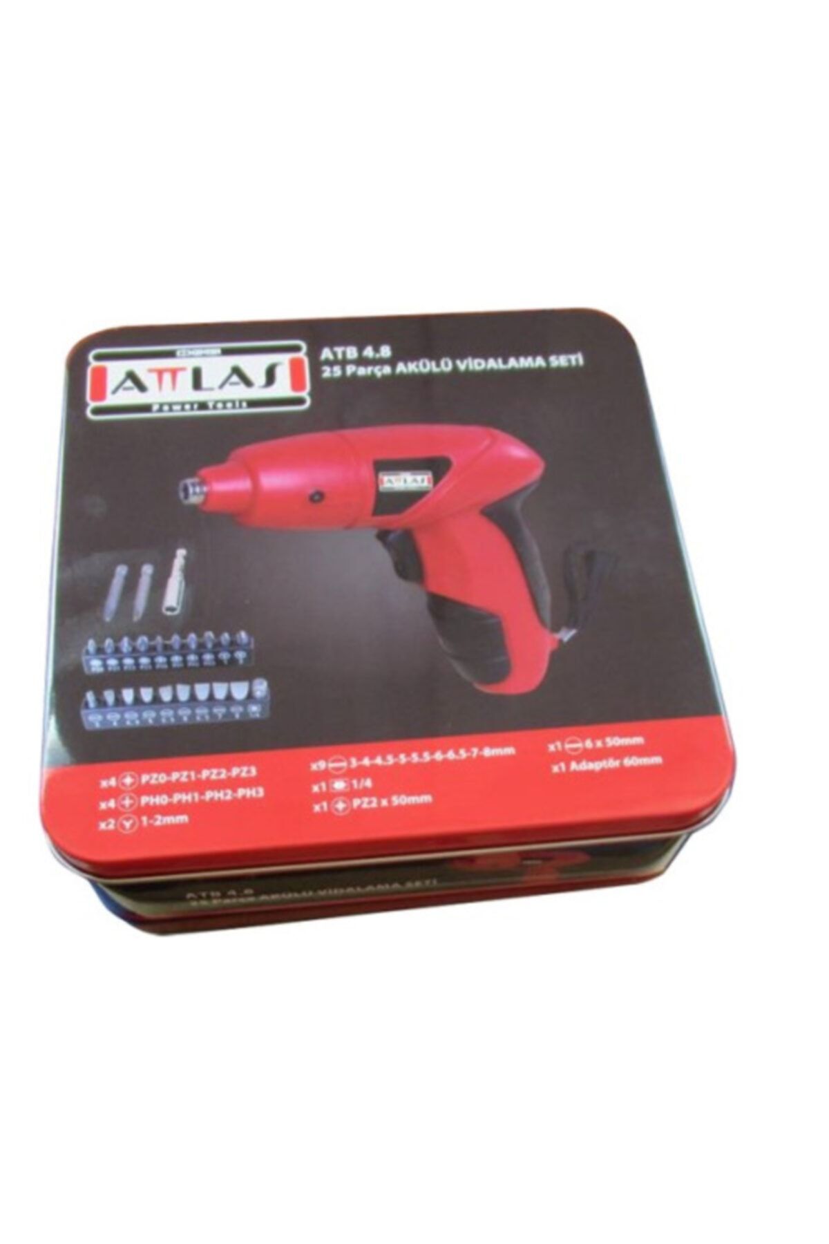 Attlas Atb 4.8v Şarjlı Tornavida 24 Parçalı Aksesuar