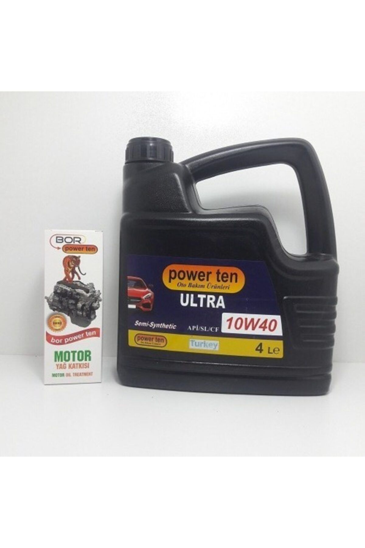 Powerten Motor Yağı 10w40 4 Lt + Bor Motor Yağ Katkısı