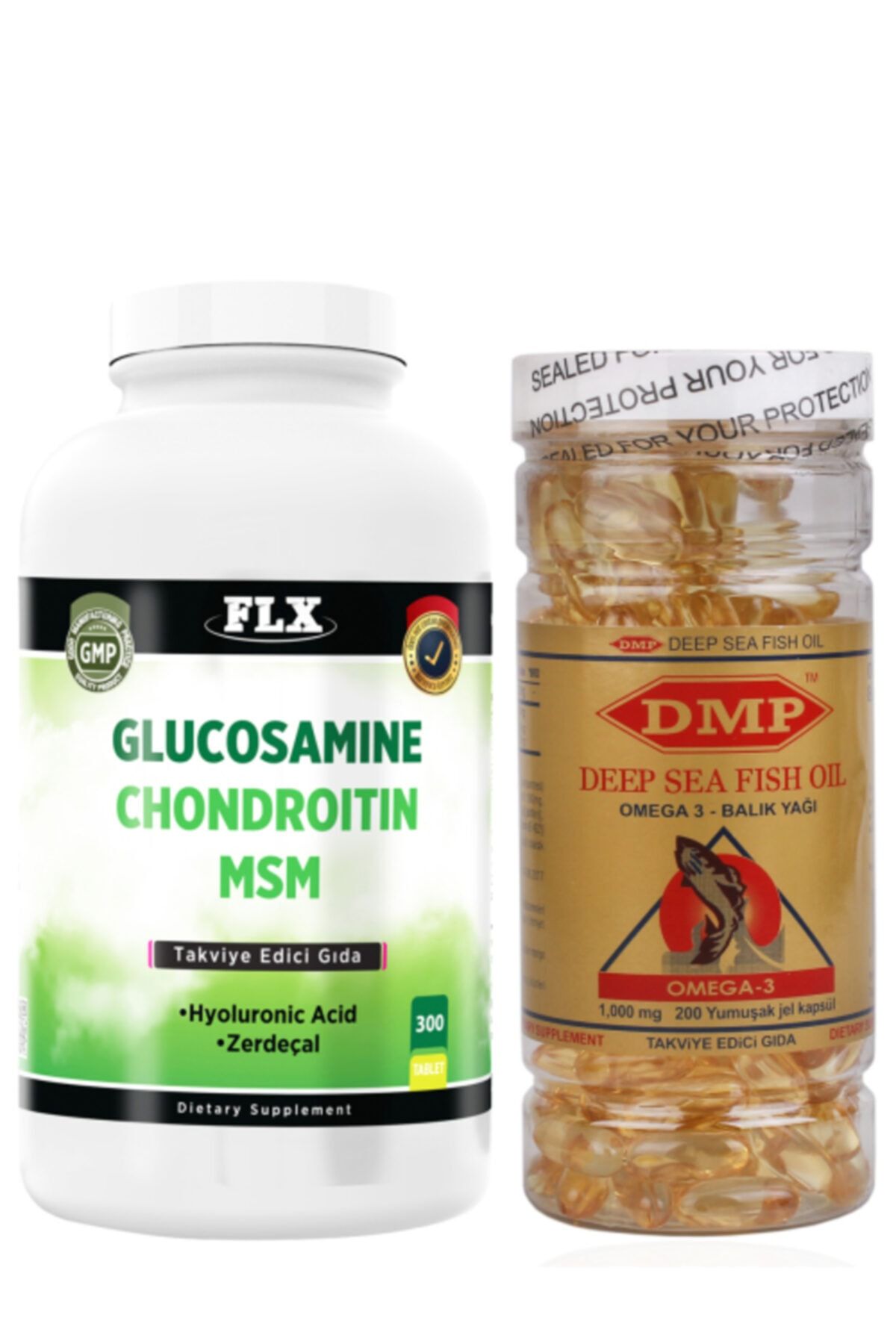 FLX Glucosamine Chondroitin Msm 180 Tablet Omega 3 200 Kapsül